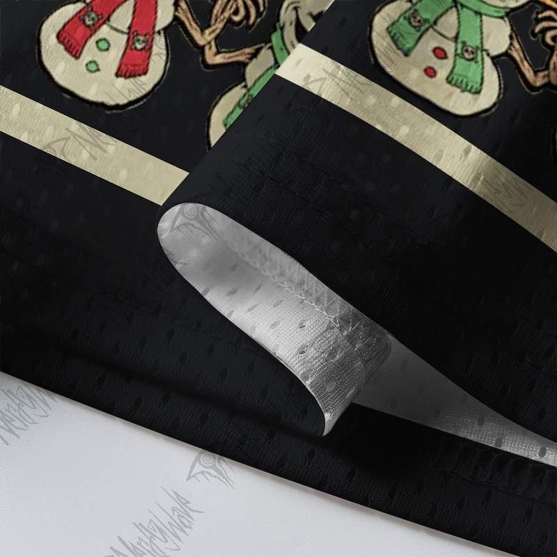 Be Good Or Else Krampus Christmas Mesh Jersey