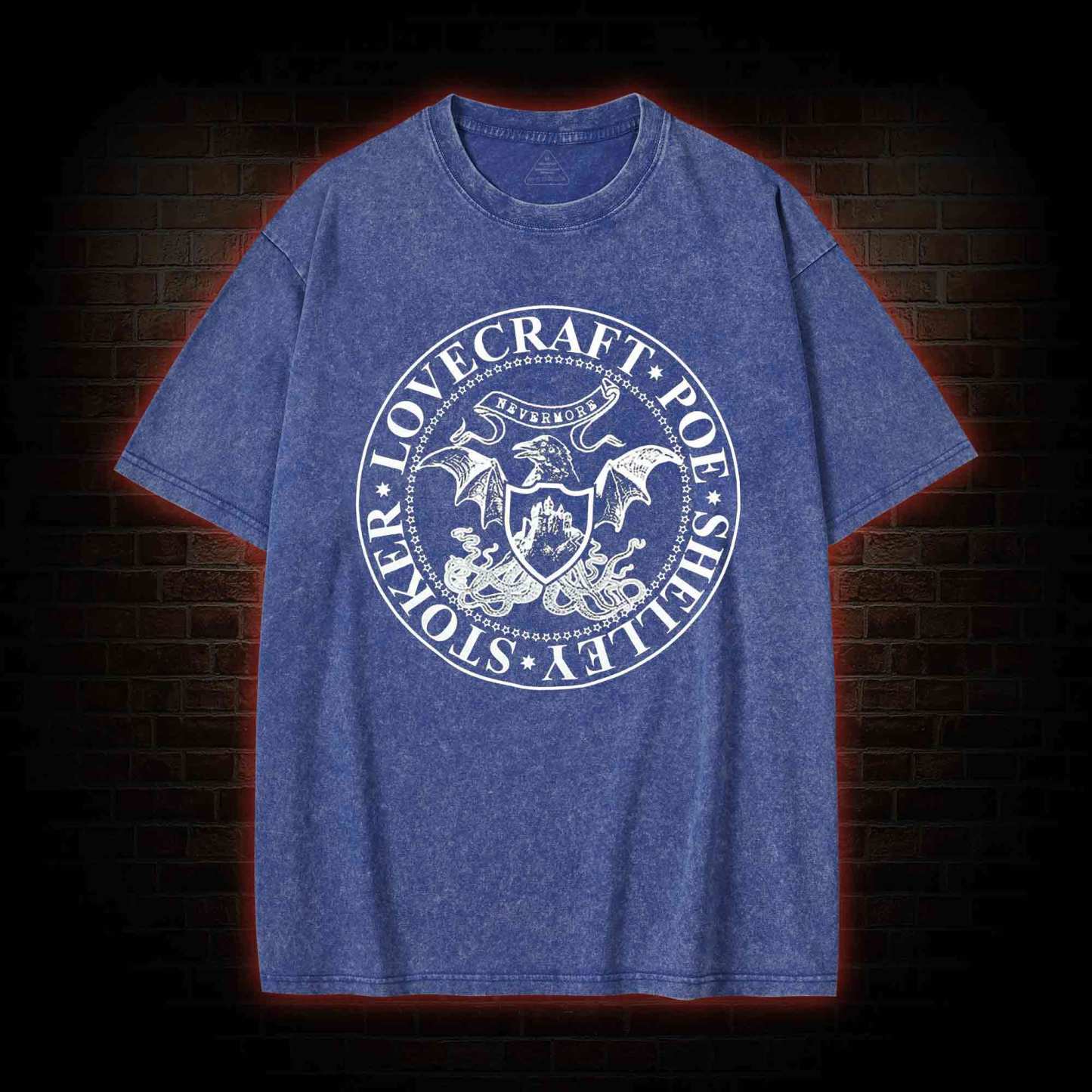 Horror Author Washed T-shirt