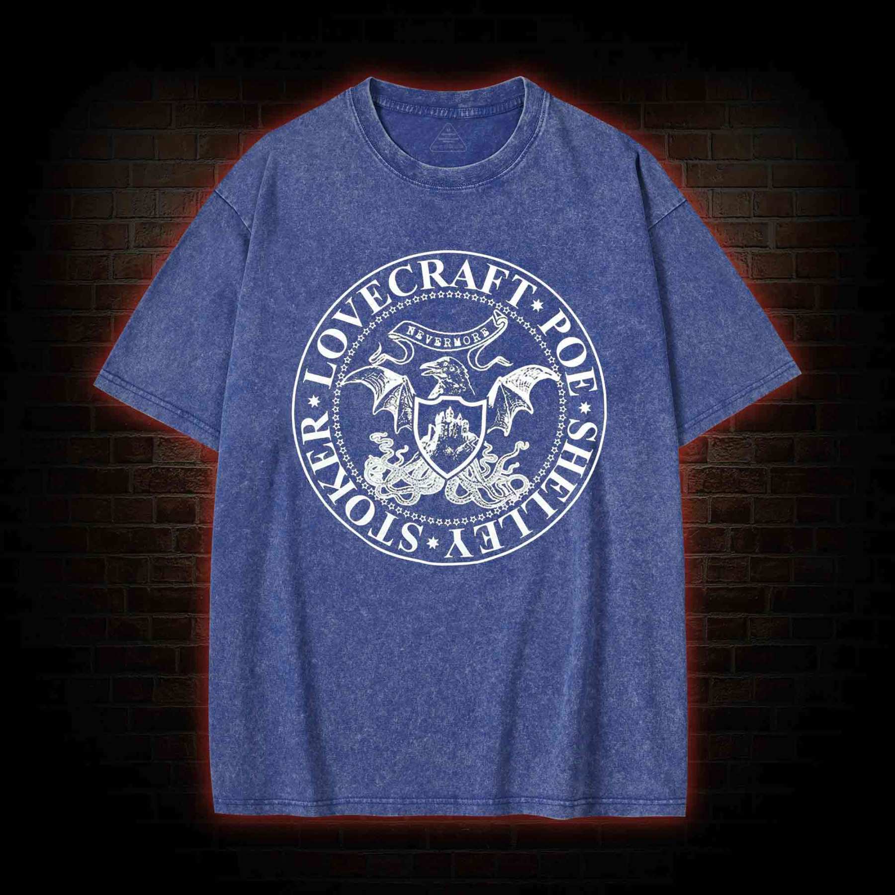 Horror Author Washed T-shirt