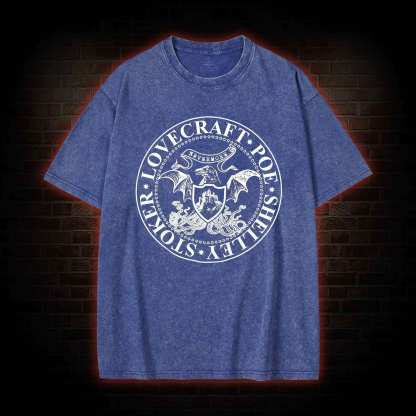 Horror Author Washed T-shirt