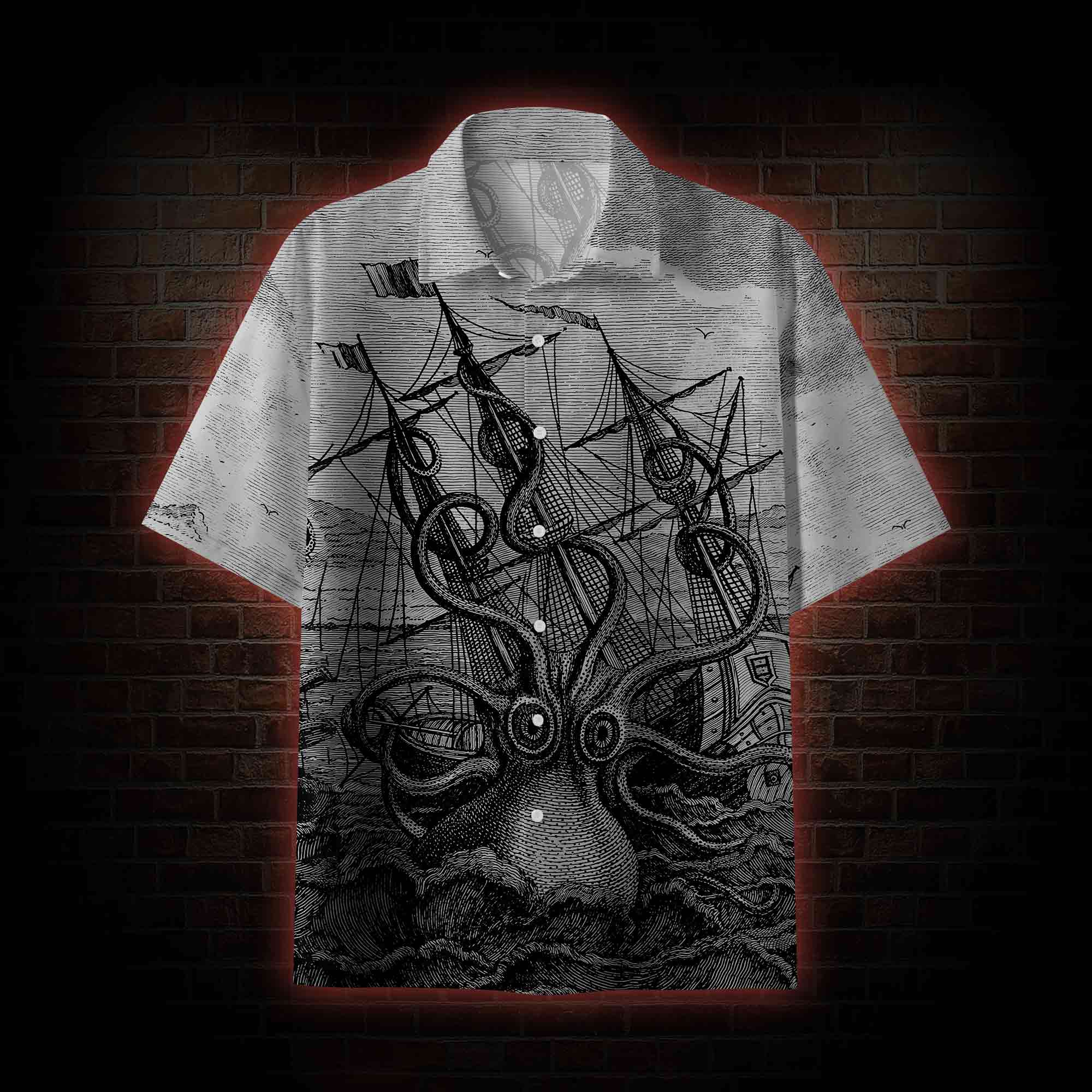 Giant Octopus Button-up Shirt