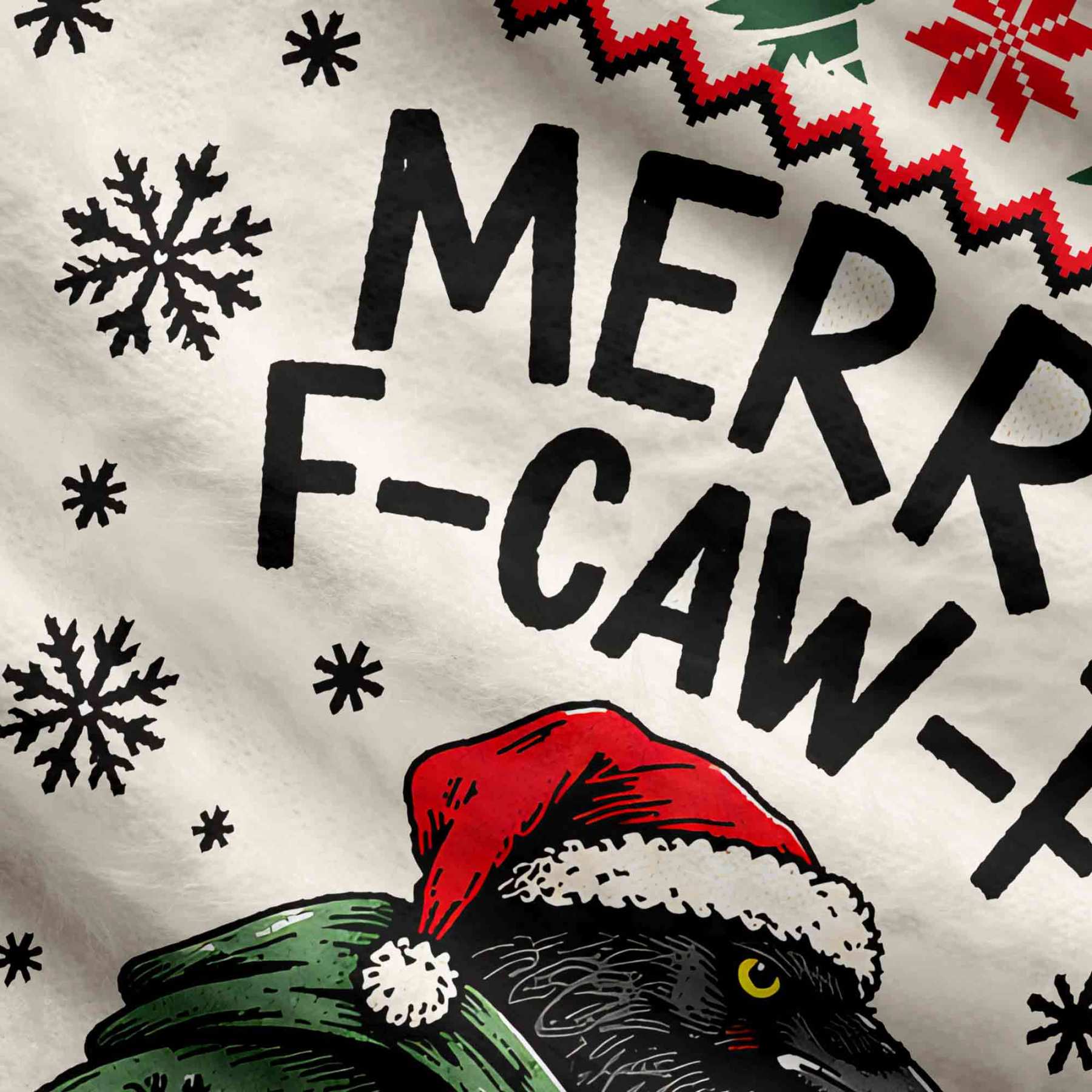 Merry Cawmas Ugly Sweatshirts