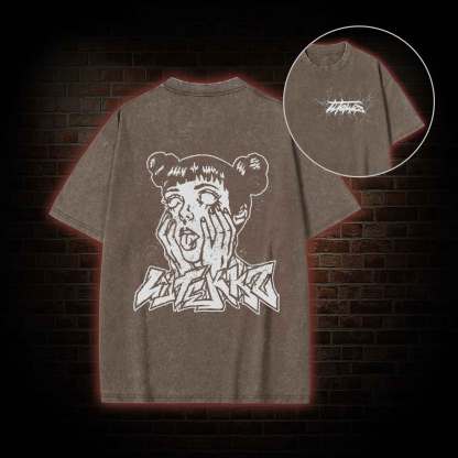 [Copy] Back Print Washed T-shirt