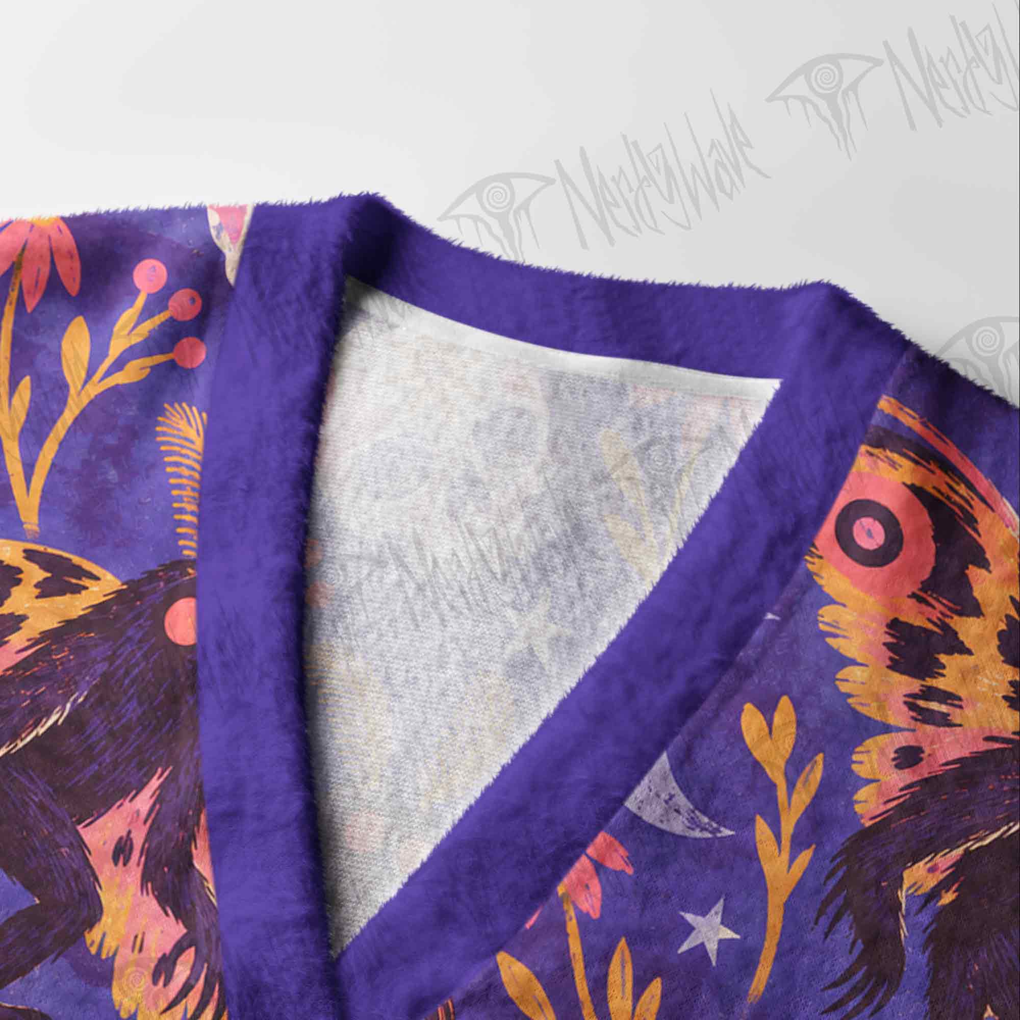 Celestial Mothman Garden Cardigan Sweater