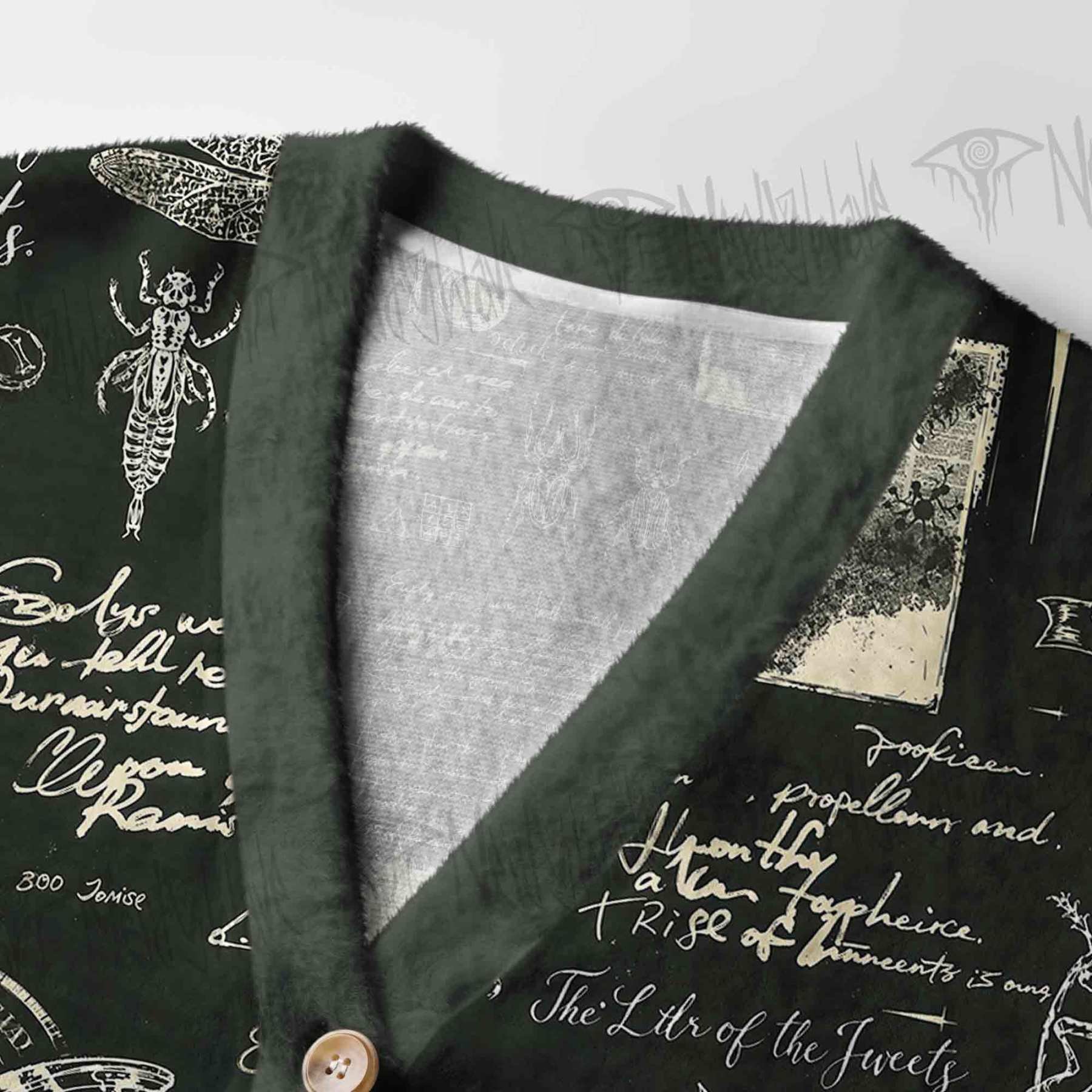 Retro Insects Women's Cardigan Sweater