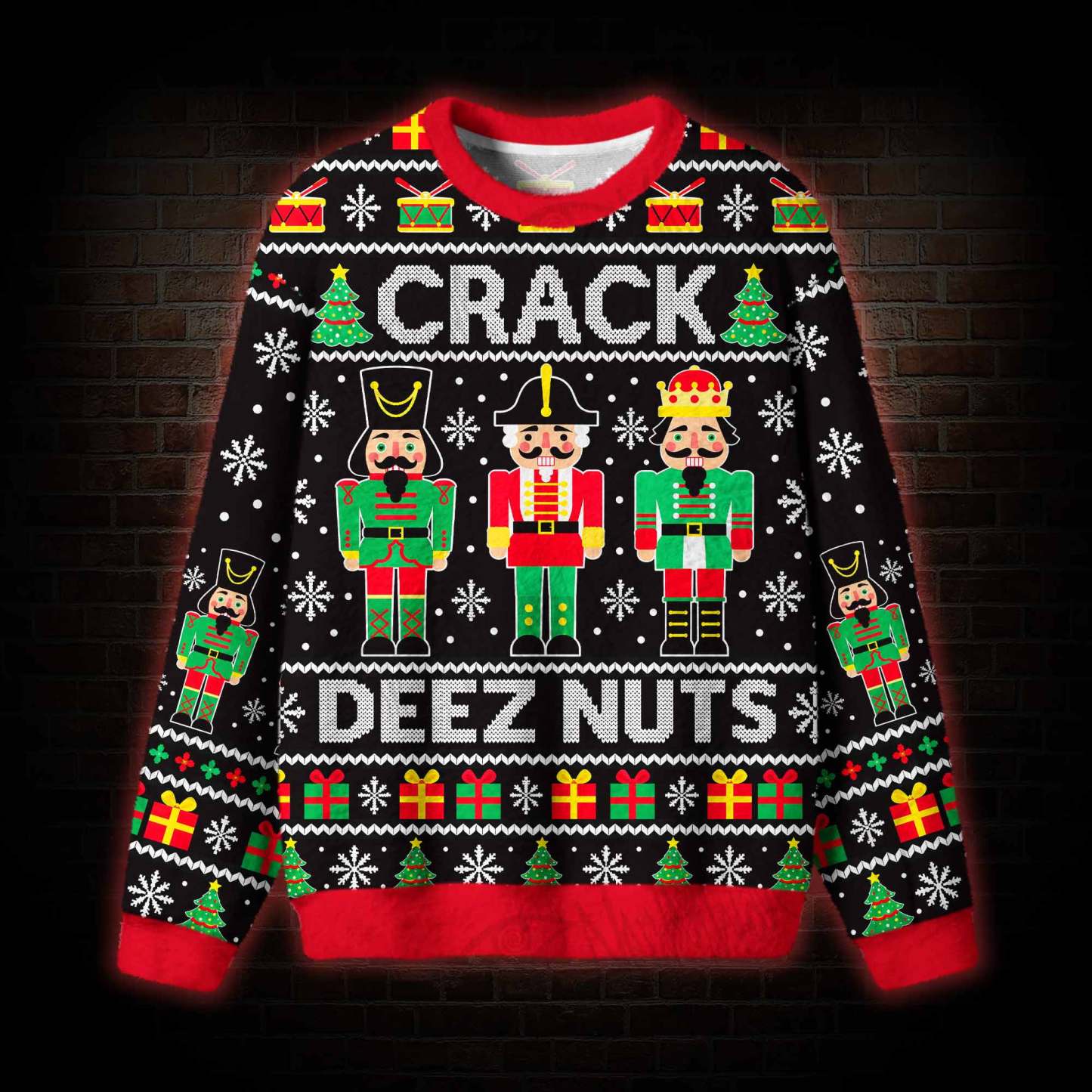 Crack Deez Nuts Ugly Sweatshirts