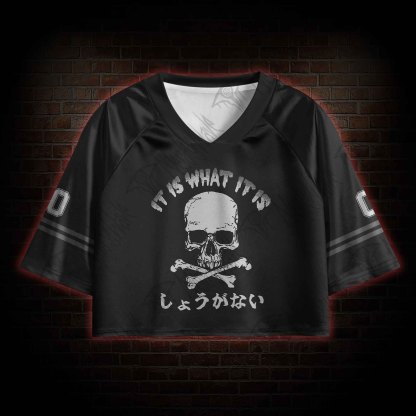 It is What it is  Crop Sports Jersey