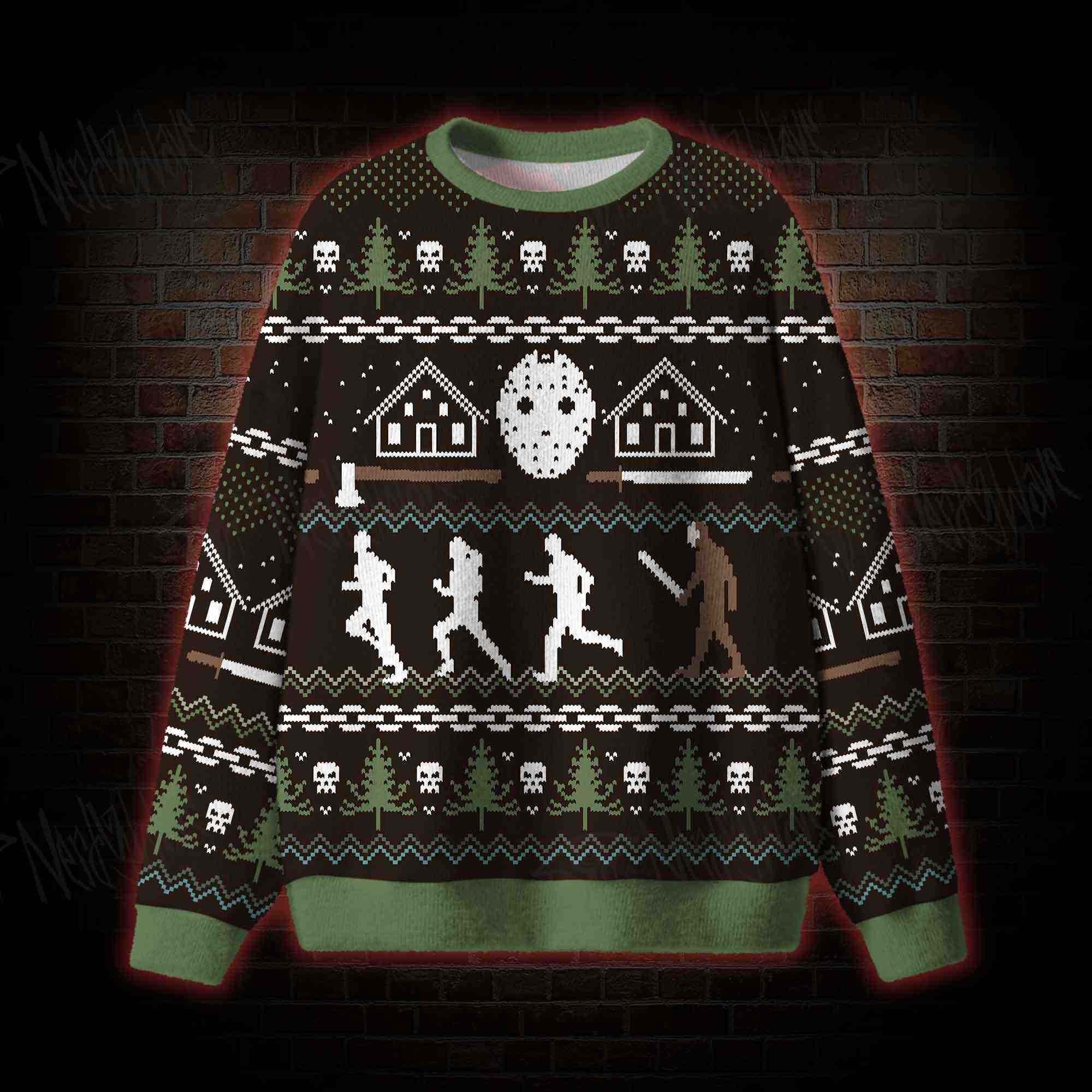Camp Slasher Christmas Ugly Sweatshirts