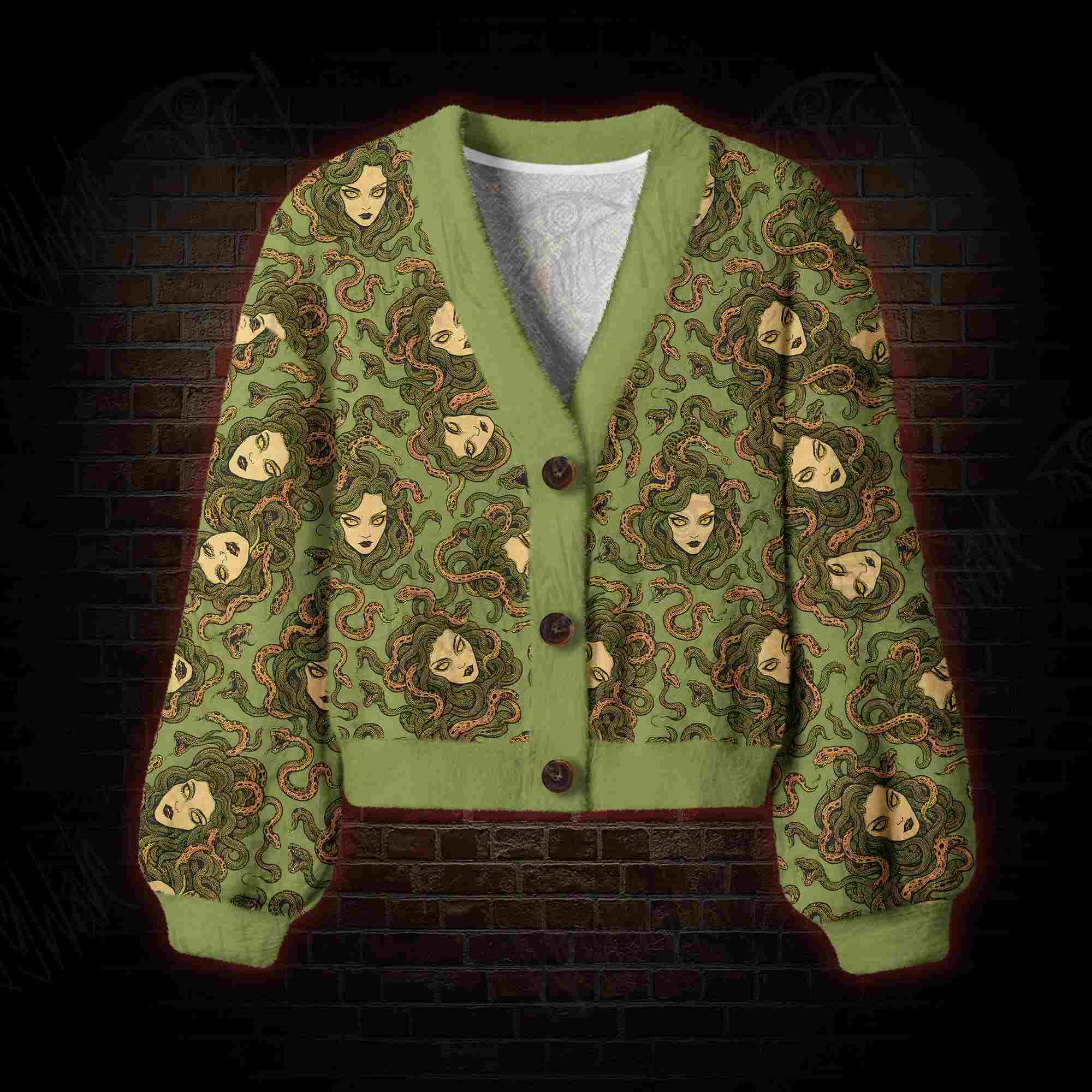 Medusa Serpent Women's Cardigan Sweater