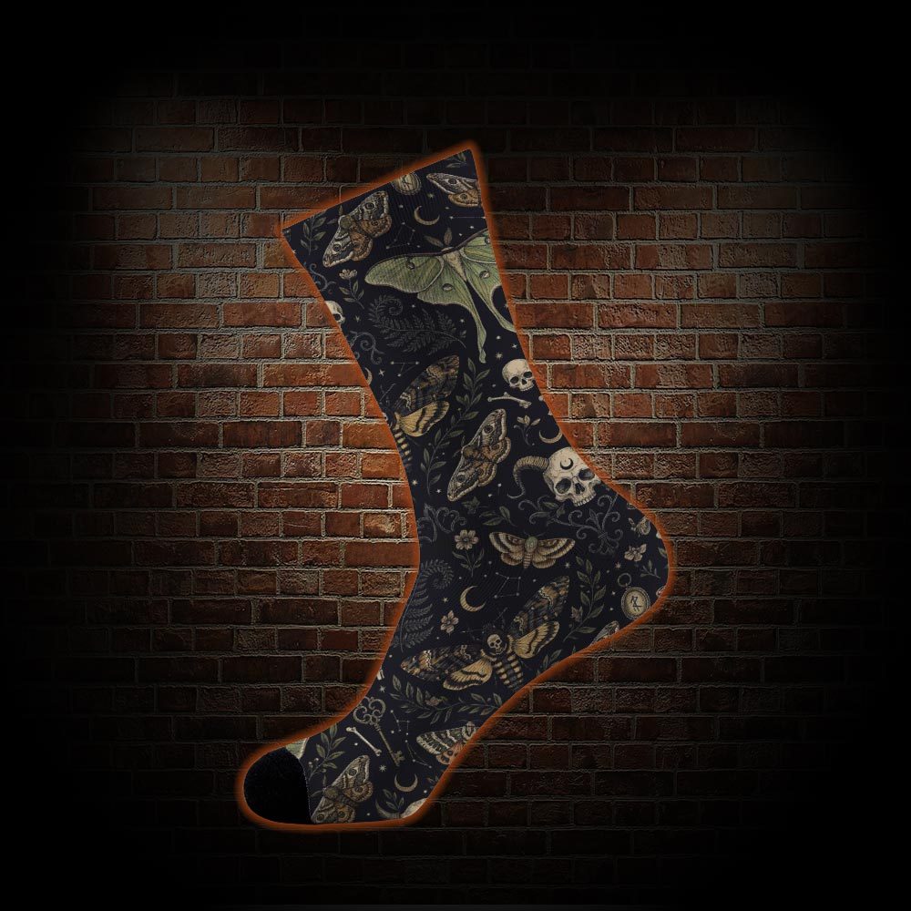 Mystical Moth Socks