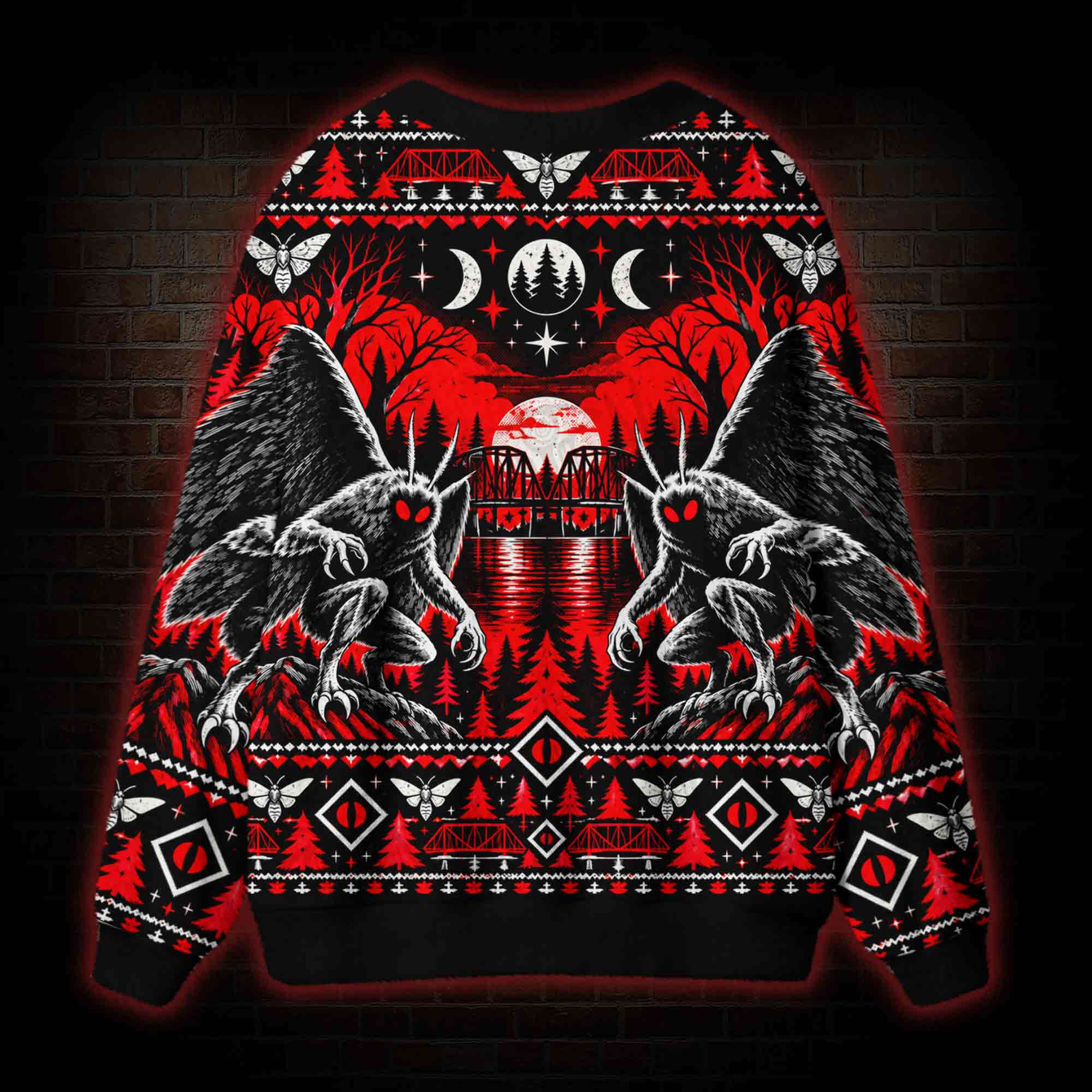 Mothman Descent Cardigan Sweater