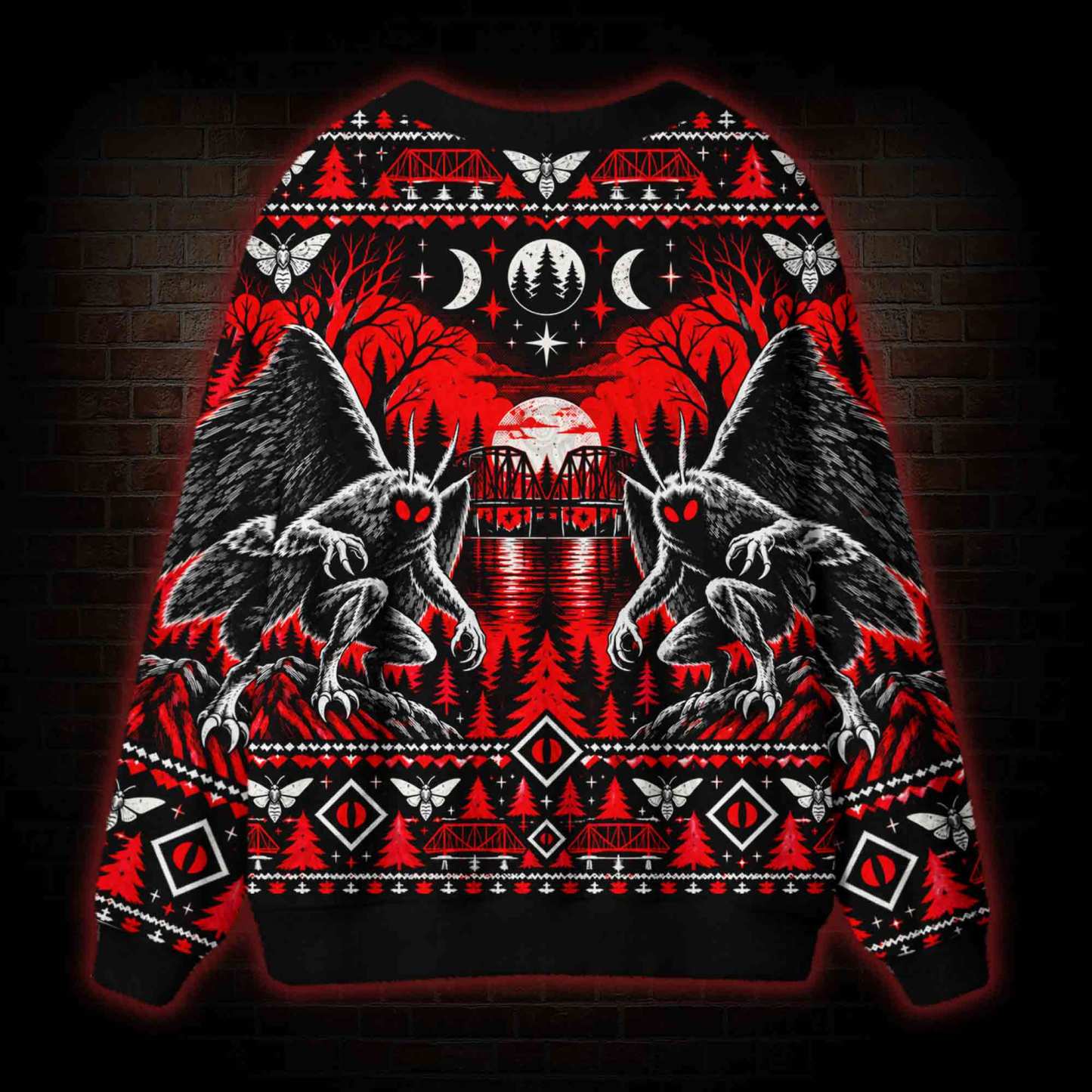 Mothman Descent Cardigan Sweater
