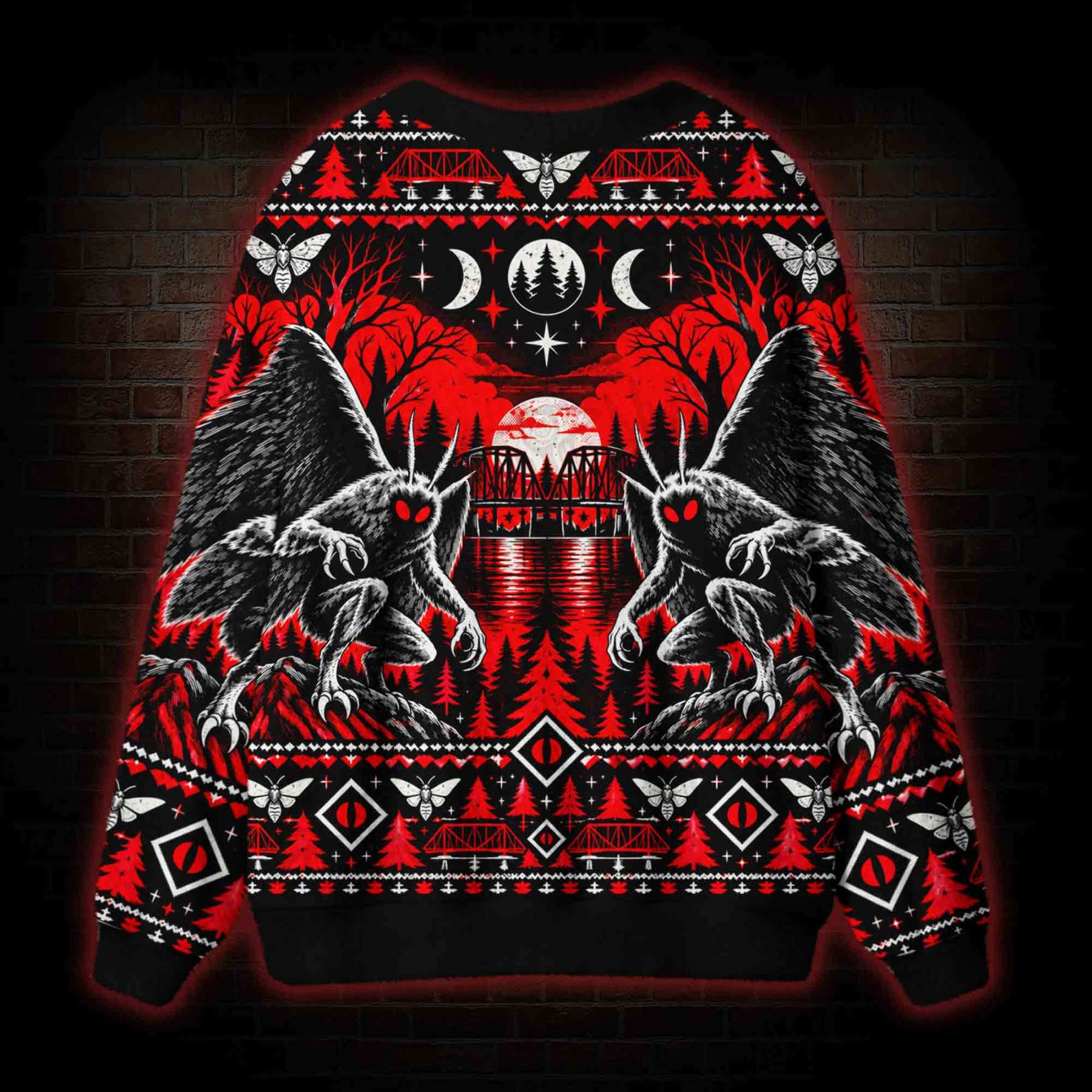 Mothman Descent Cardigan Sweater