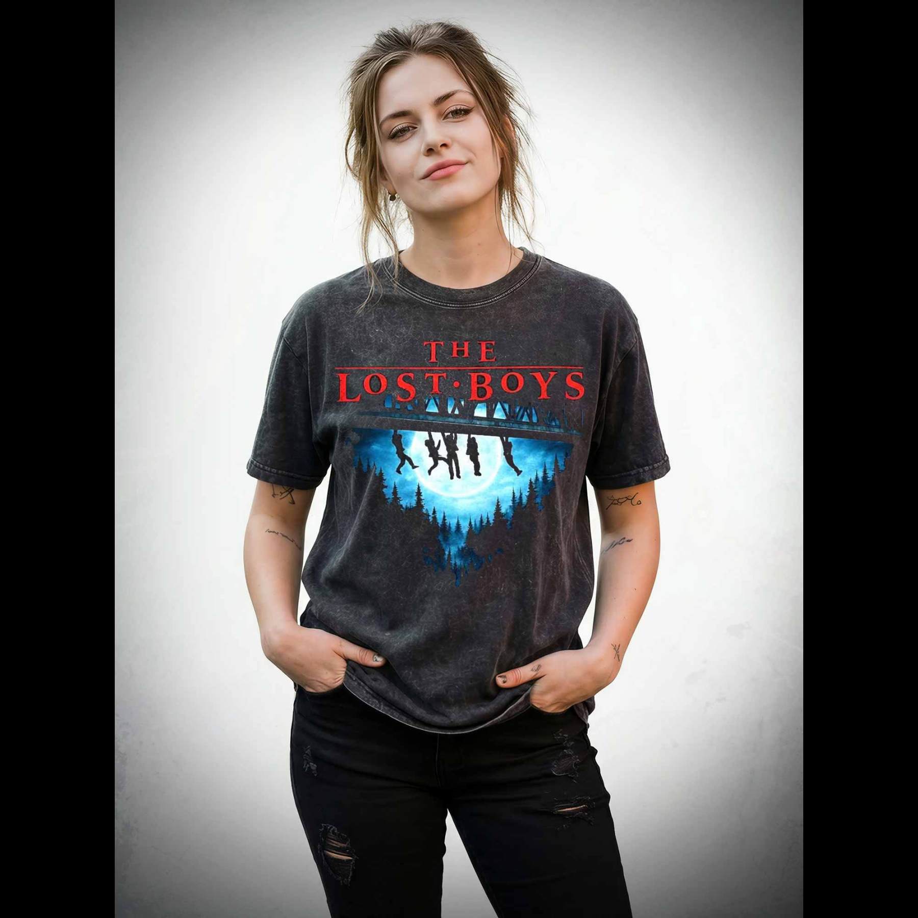 Party all Night Washed T-shirt