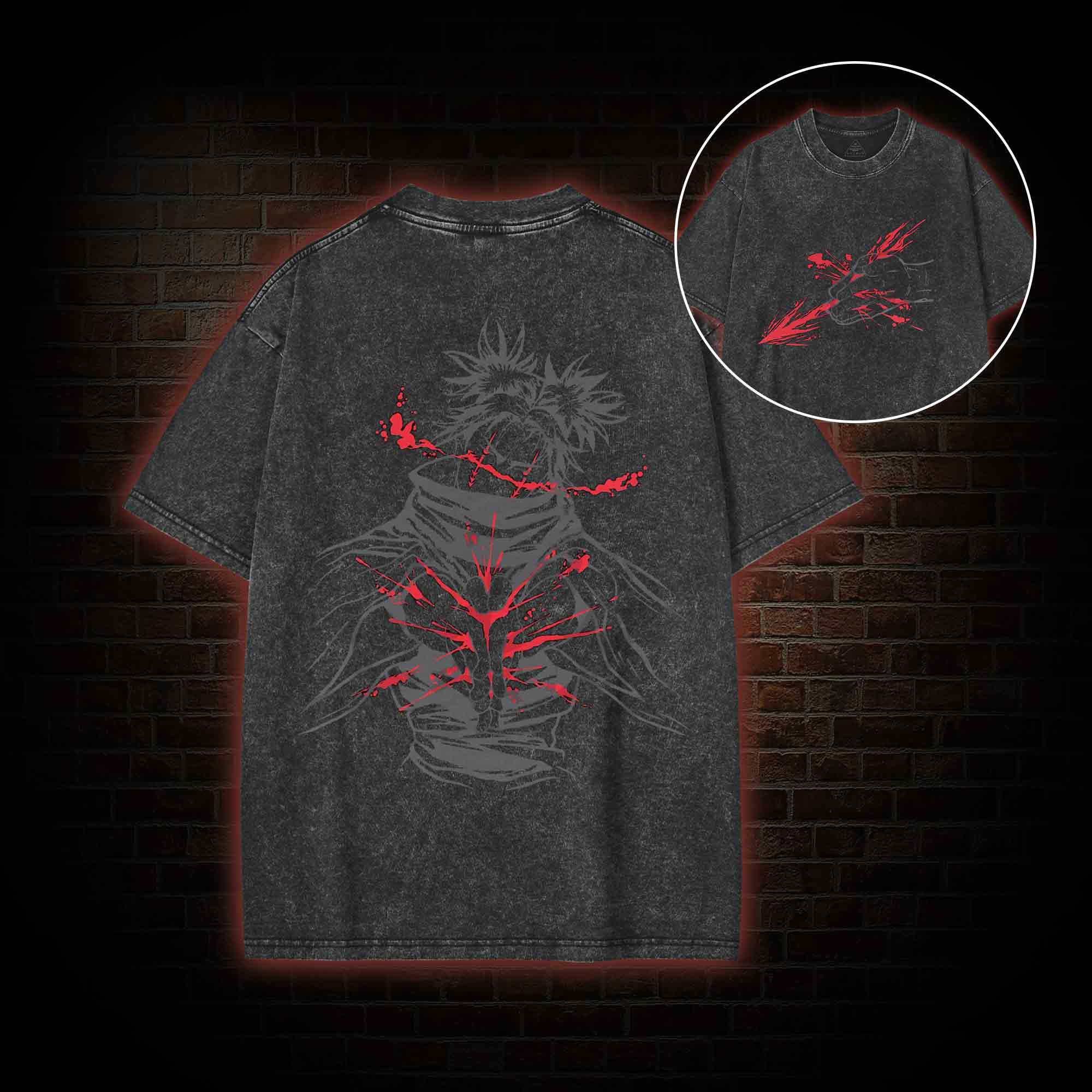 3300 Back Print Washed T-shirt