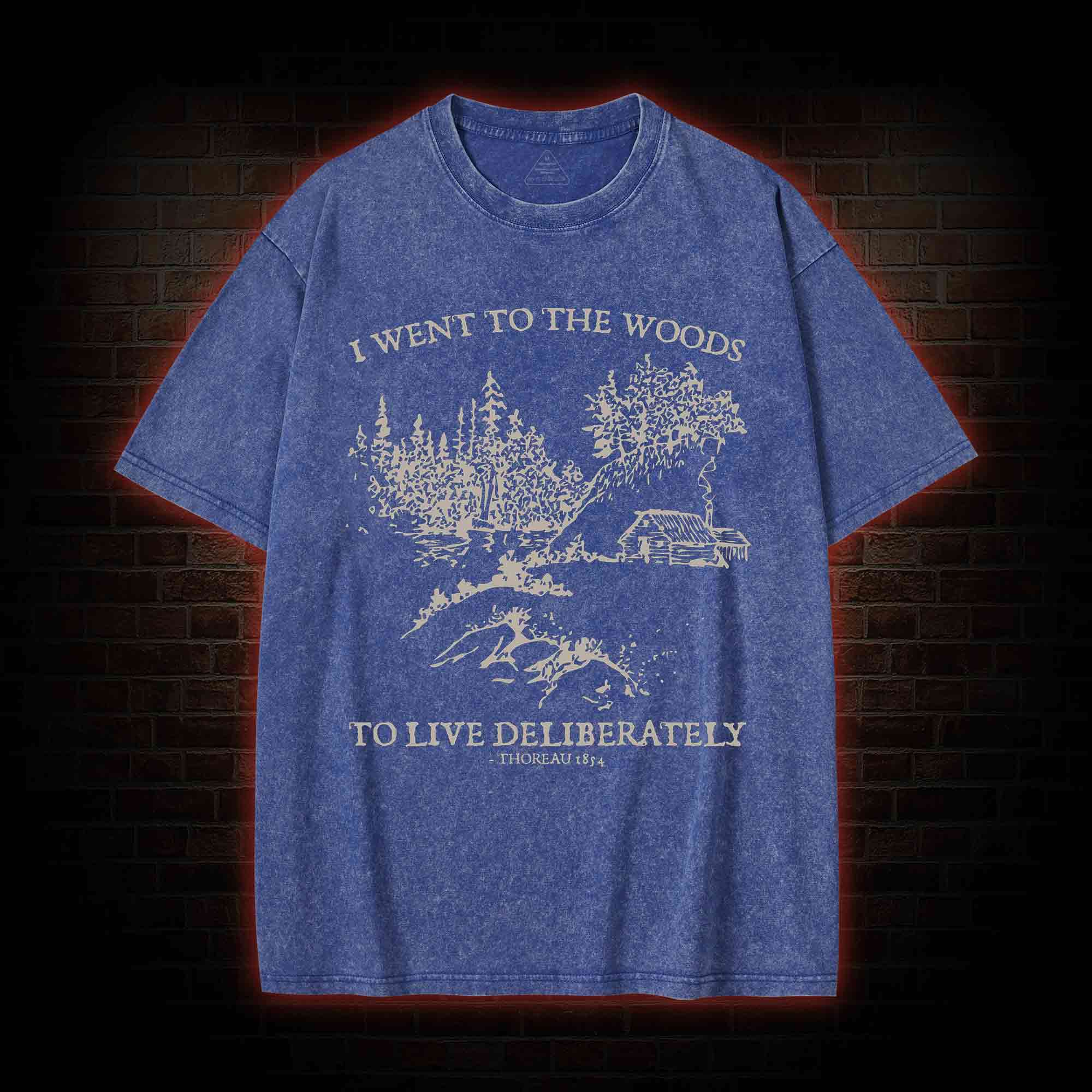 I Went To The Woods Washed T-Shirt