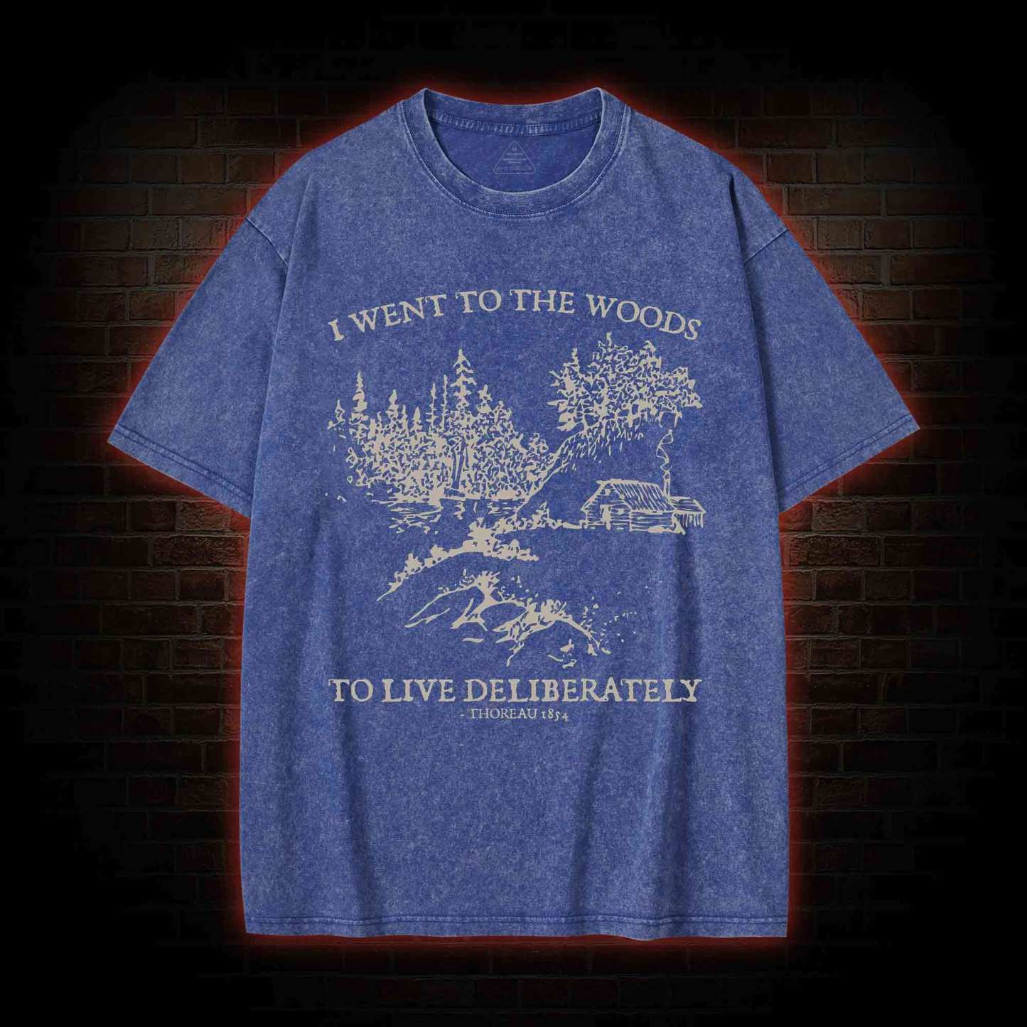 I Went To The Woods Washed T-Shirt