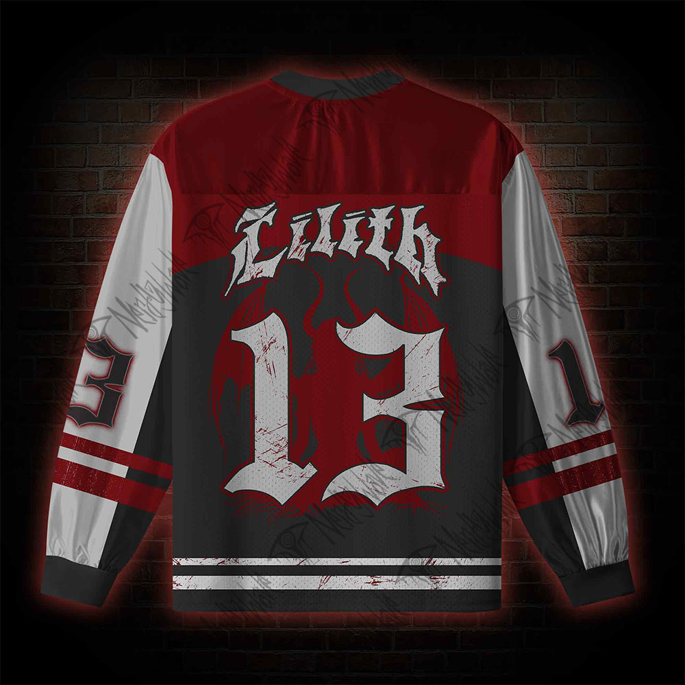 Lilith Horror V-Neck Long Sleeve Jersey