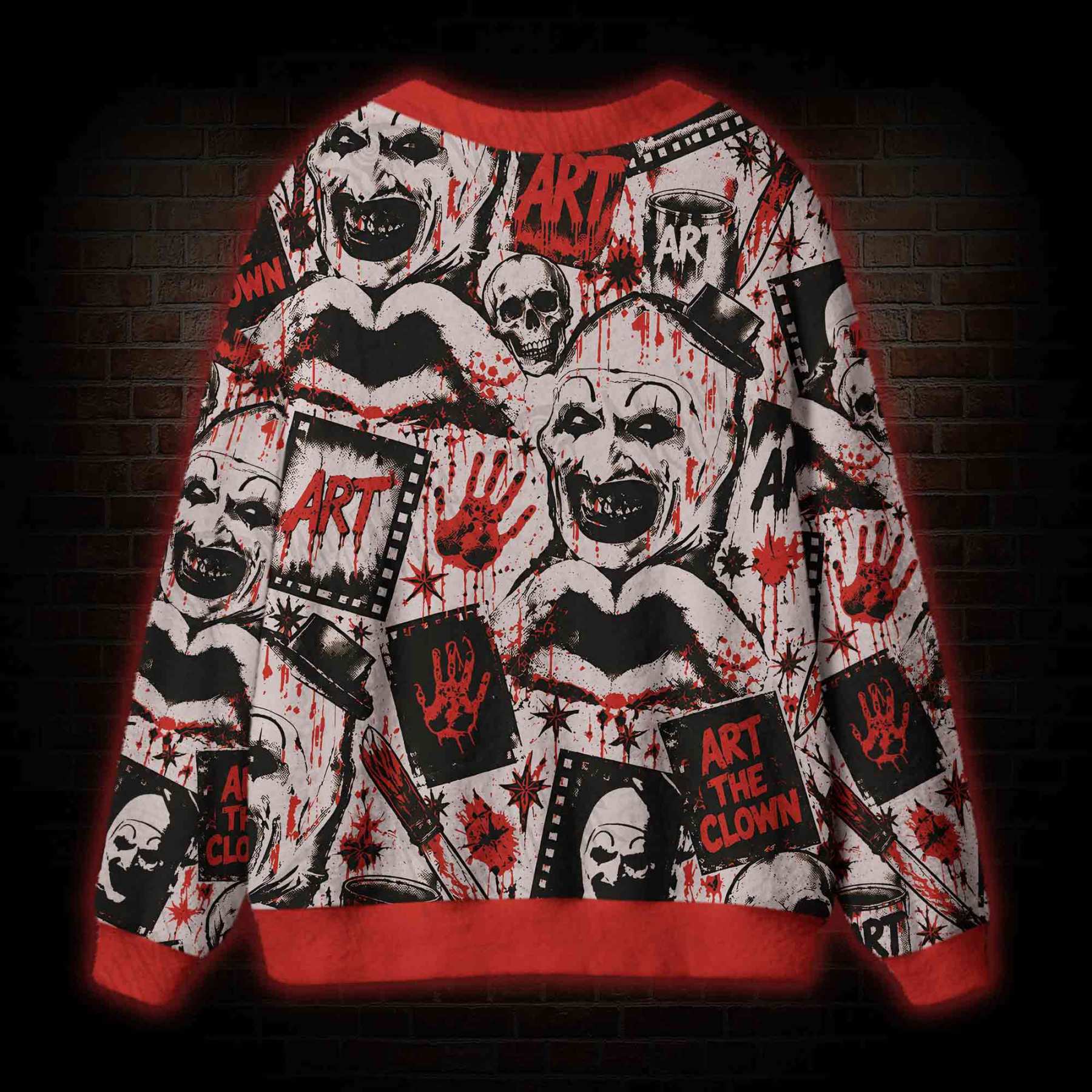 The Clown Retro Cardigan Sweater