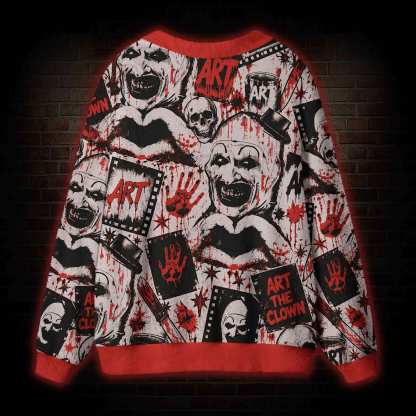 The Clown Retro Cardigan Sweater