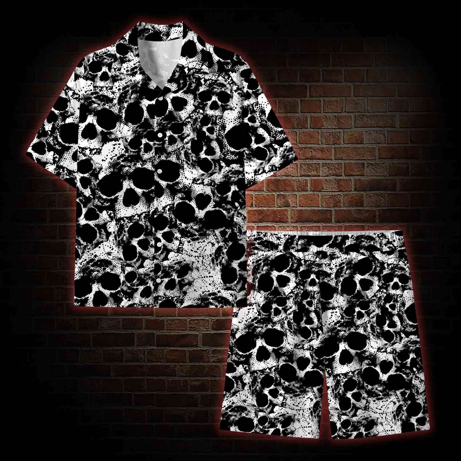 Horror Skull Lightweight Hawaiian Shirt
