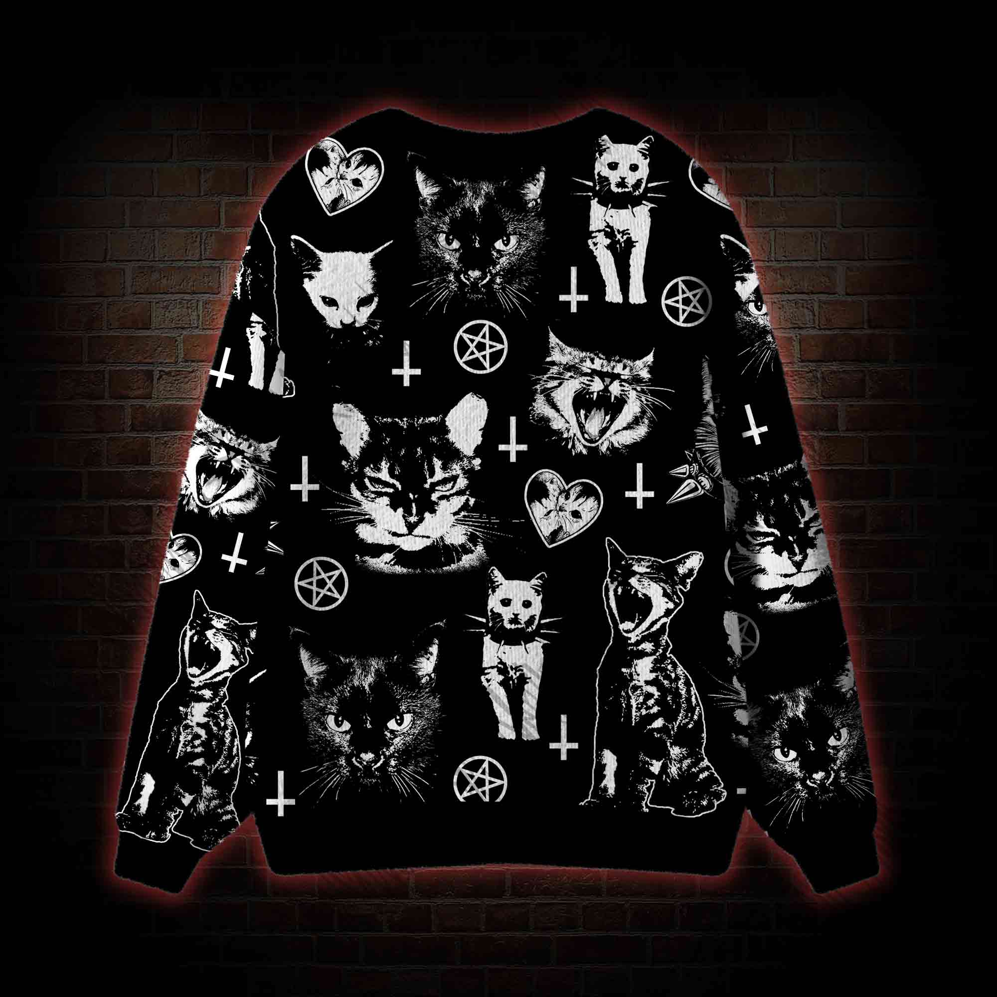 Cats Cardigan Sweater