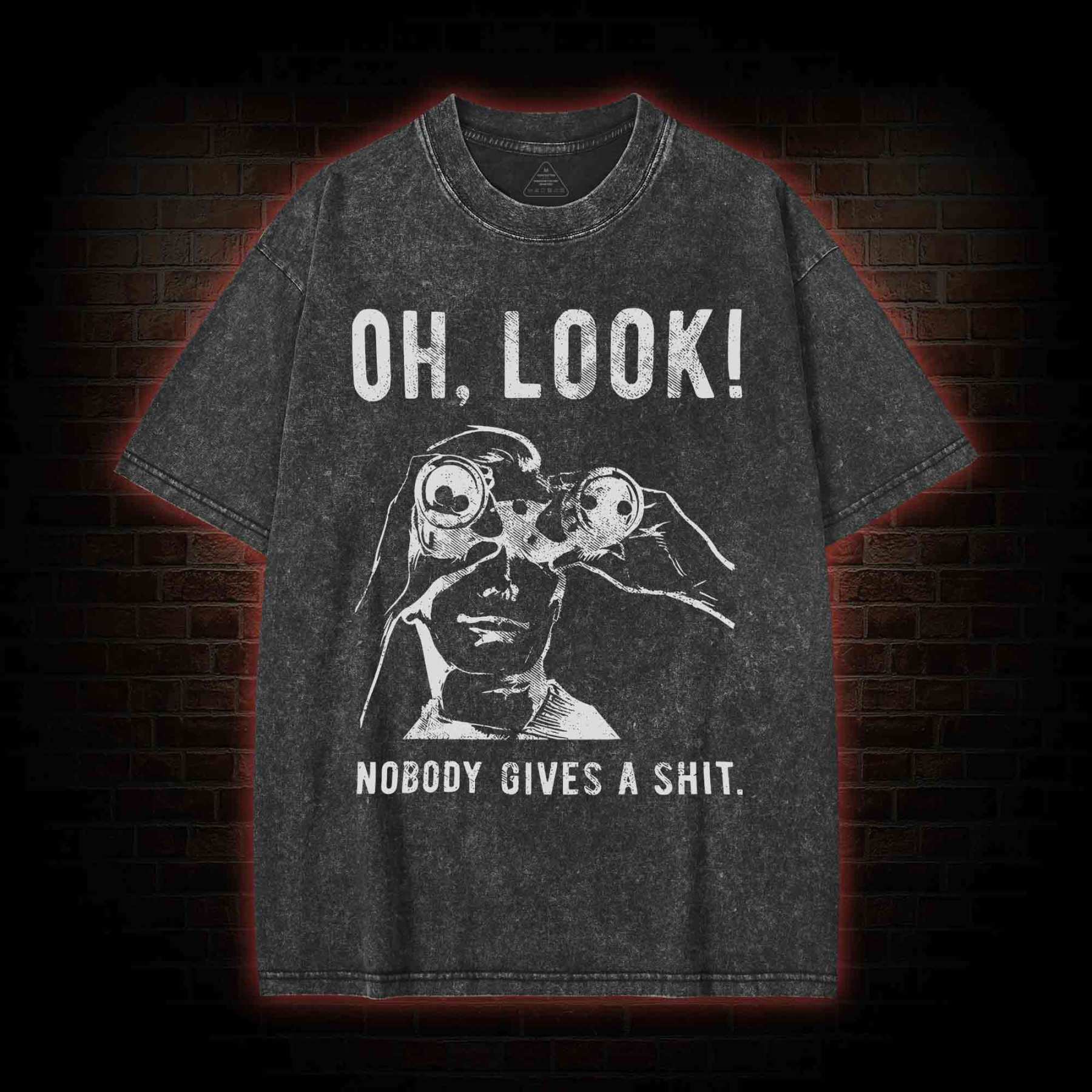 Nobody Gives A Shit Washed T-shirt