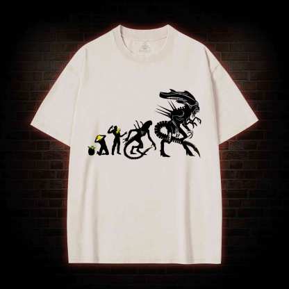 Alien Evolution Washed T-shirt