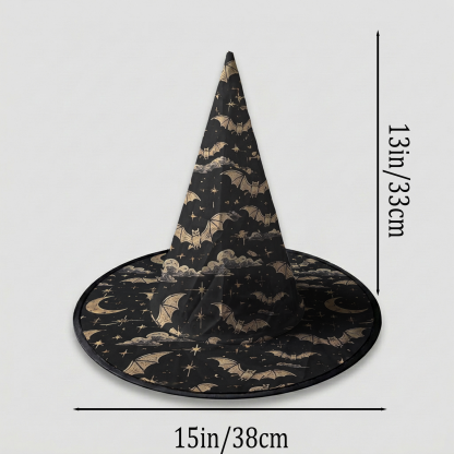 Bats Halloween Witch Hat