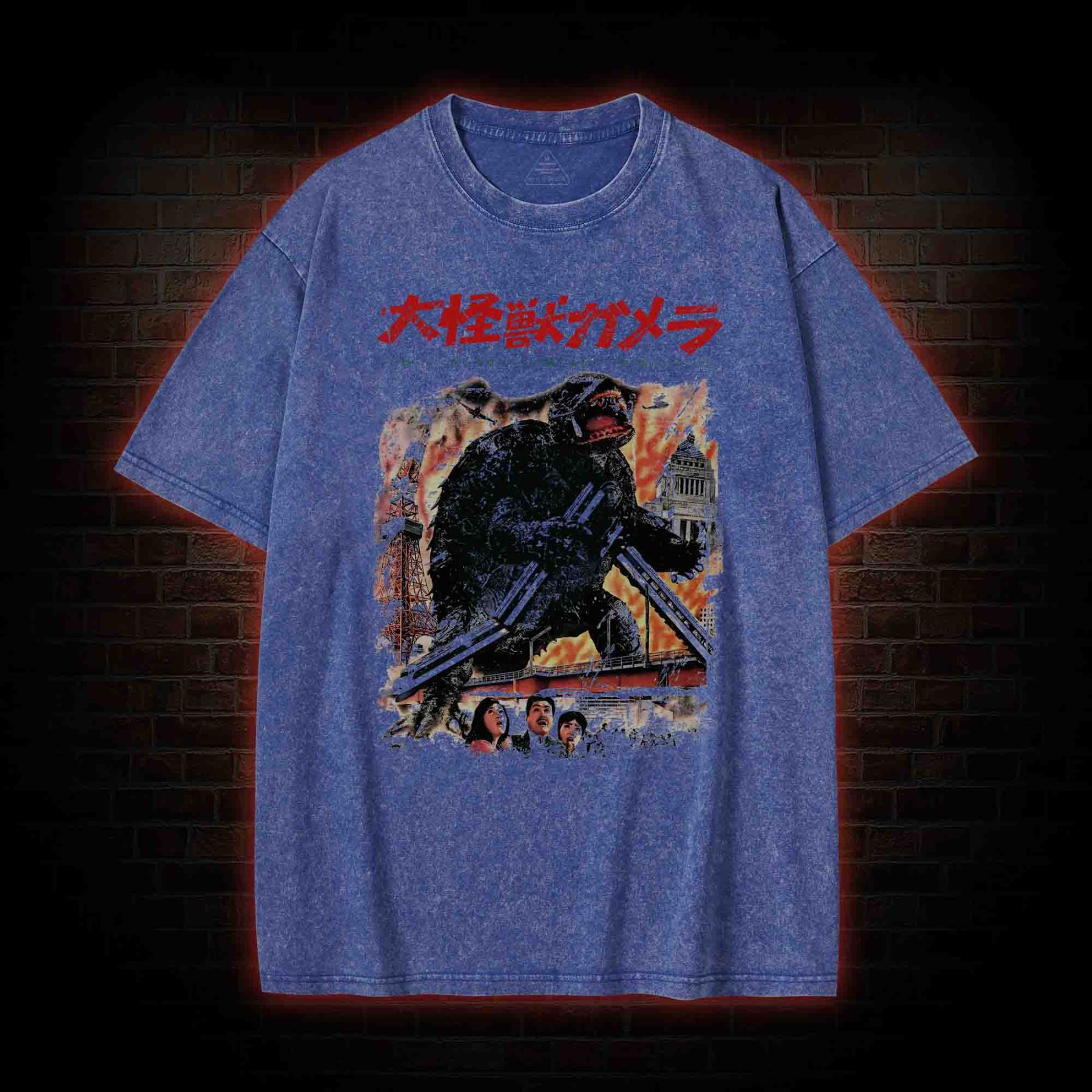 Giant Flying Turtle Washed T-shirt