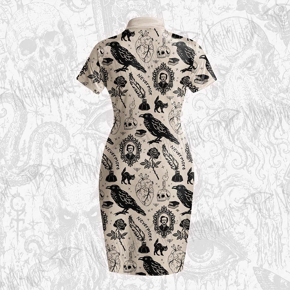 Raven's Ink Velvet Mini Dress