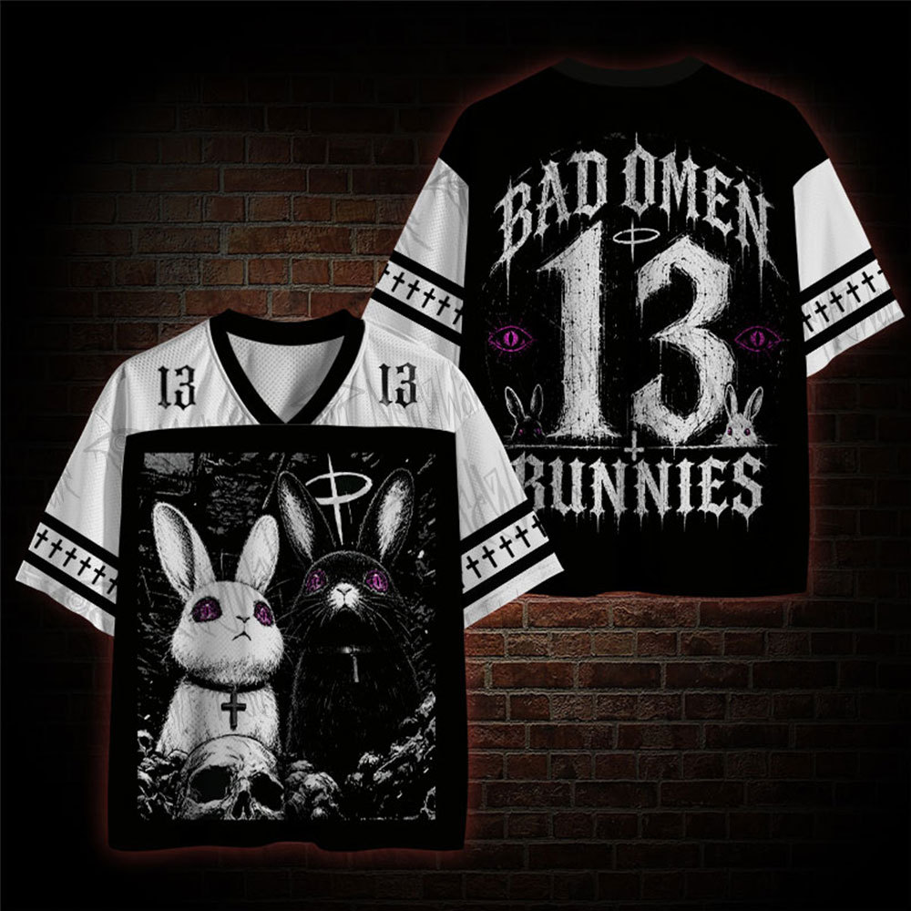 Black Omen Bunnies Mesh Jersey