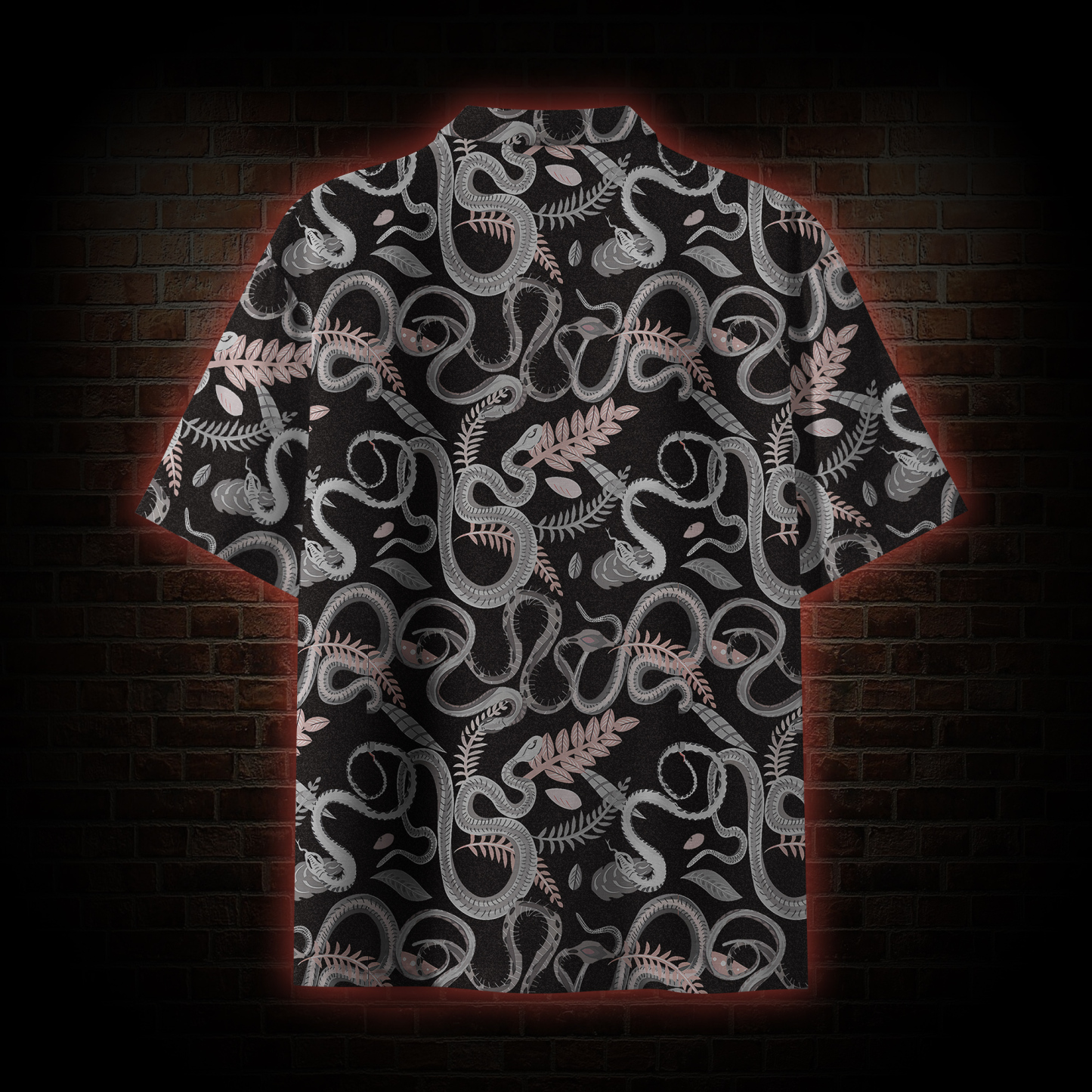 Snakes and Flowers Button-up Shirt