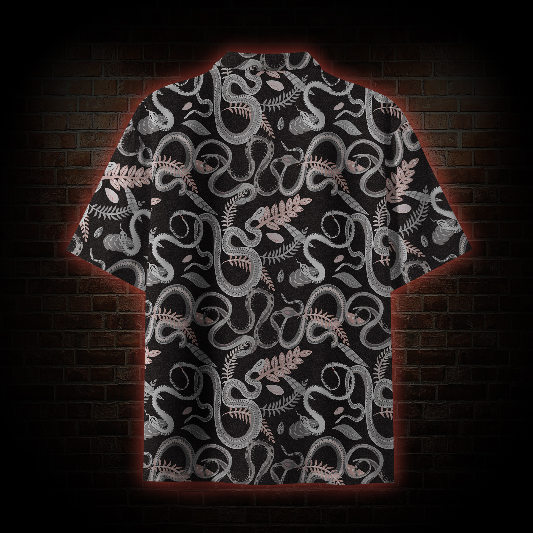 Snakes and Flowers Button-up Shirt