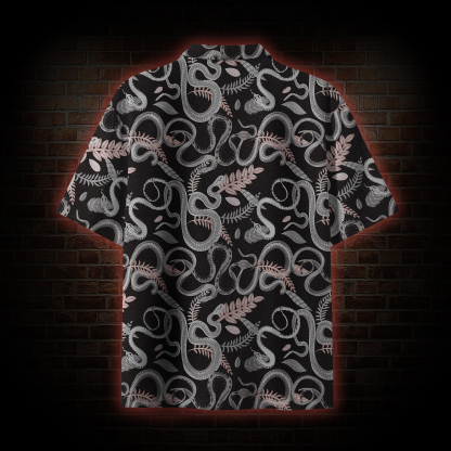 Snakes and Flowers Button-up Shirt