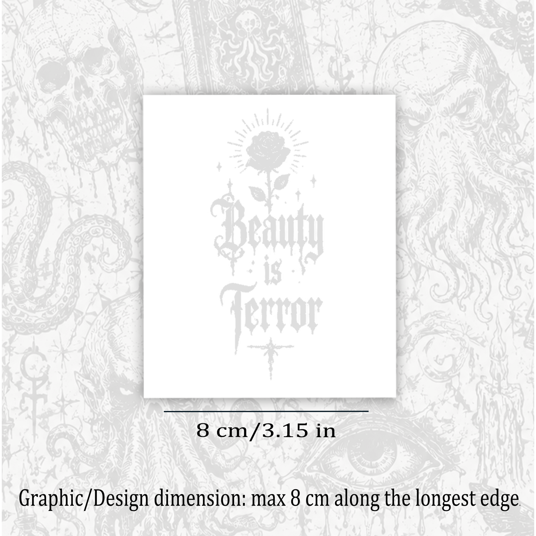 Beauty Terror Temporary Tattoo