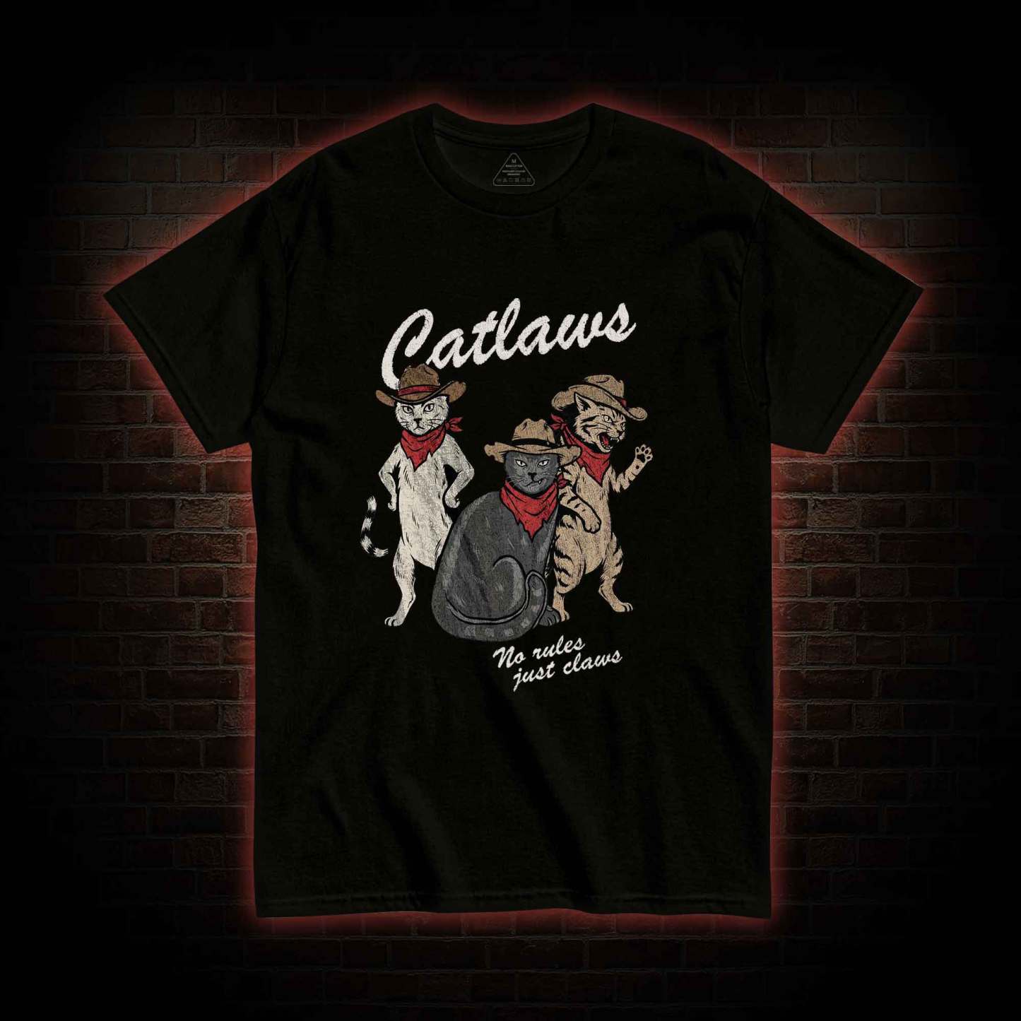 Vintage Cowboy Cat T-shirt