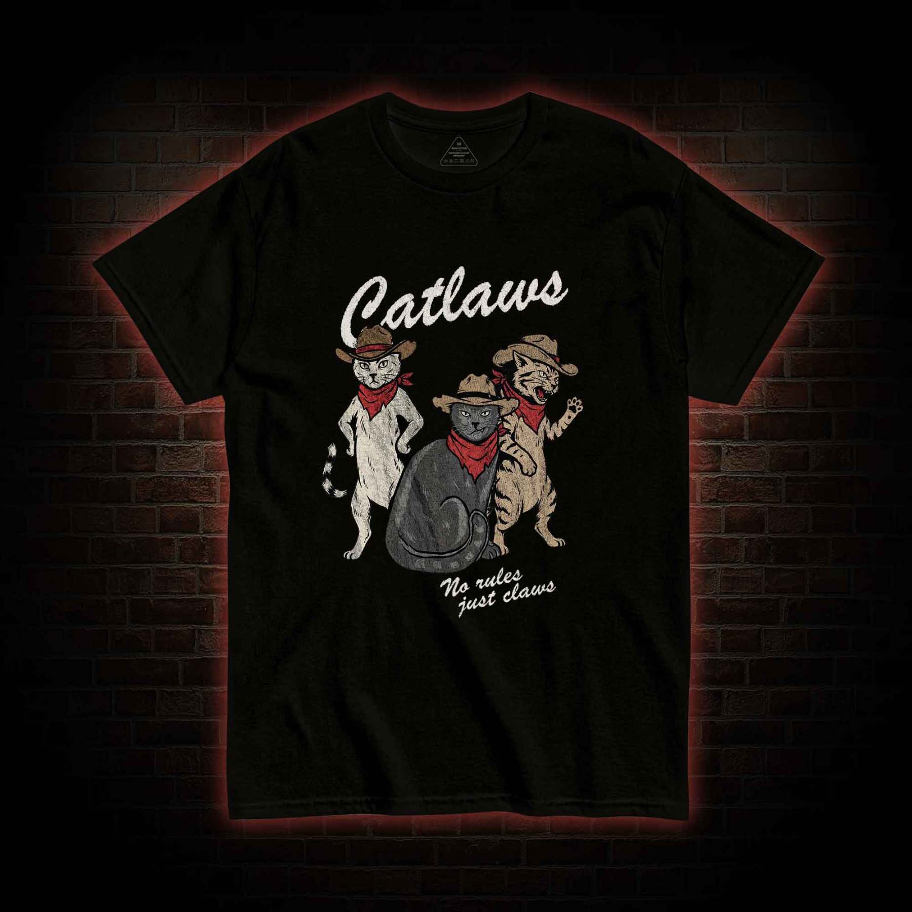 Vintage Cowboy Cat T-shirt
