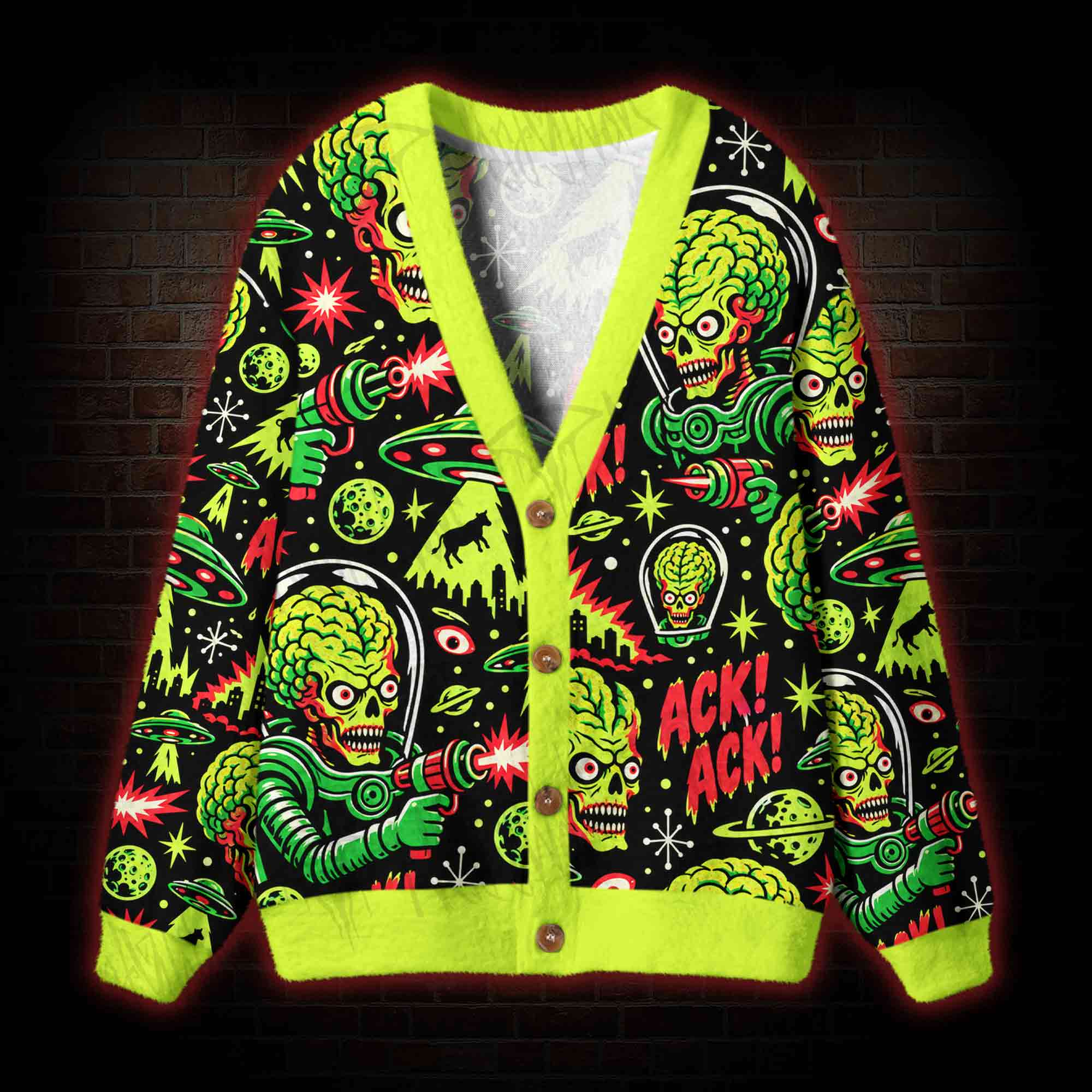 Ack Ack Cardigan Sweater