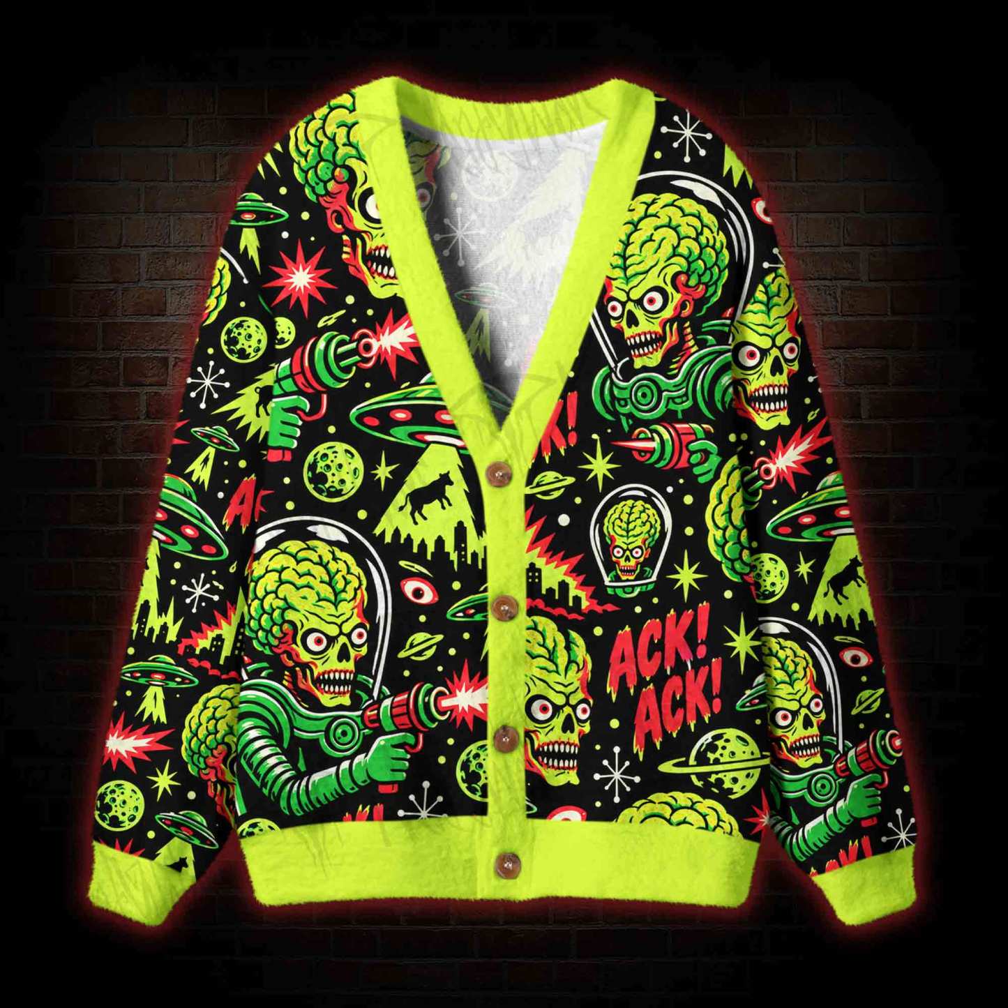 Ack Ack Cardigan Sweater
