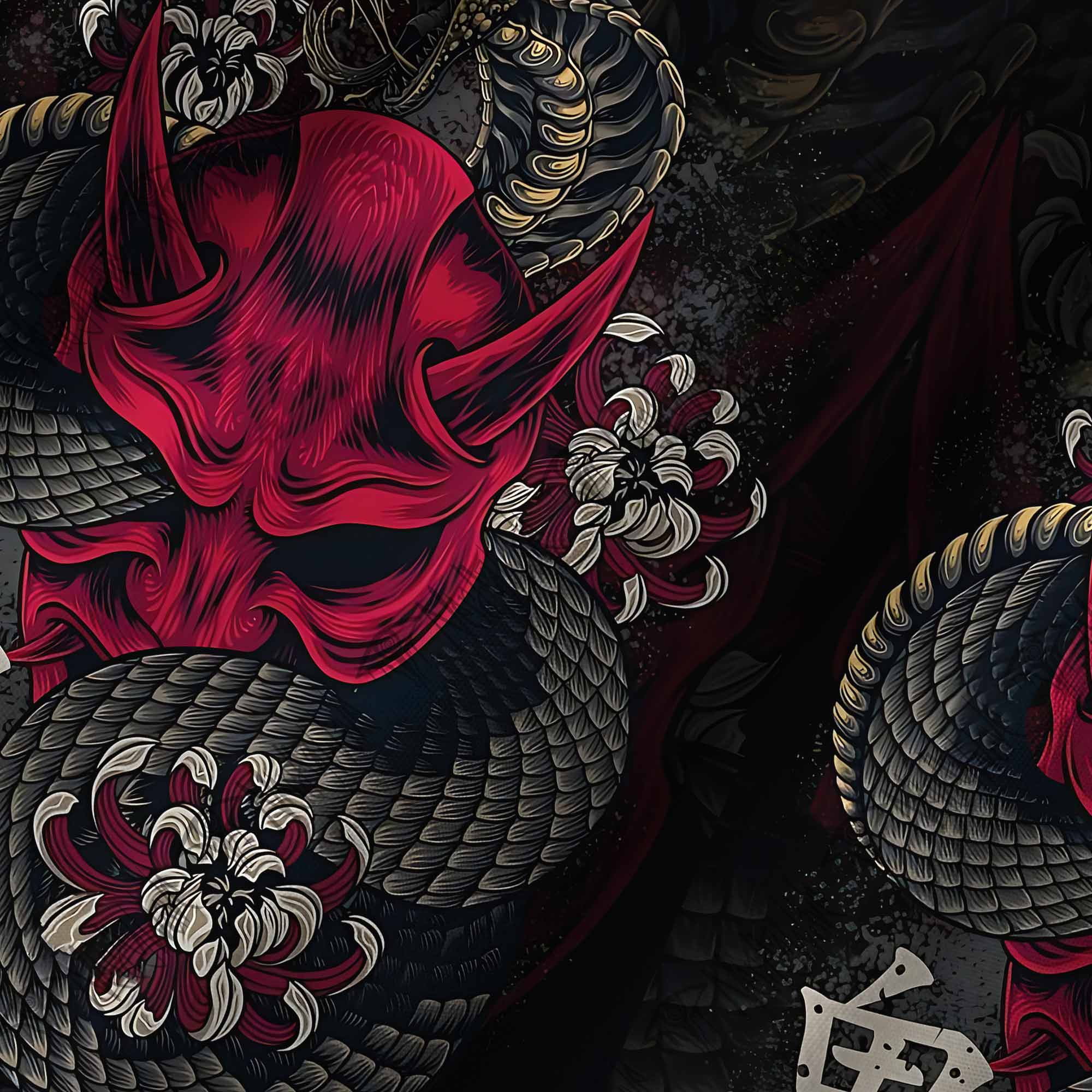 Samurai Mask Graphic Resort Set