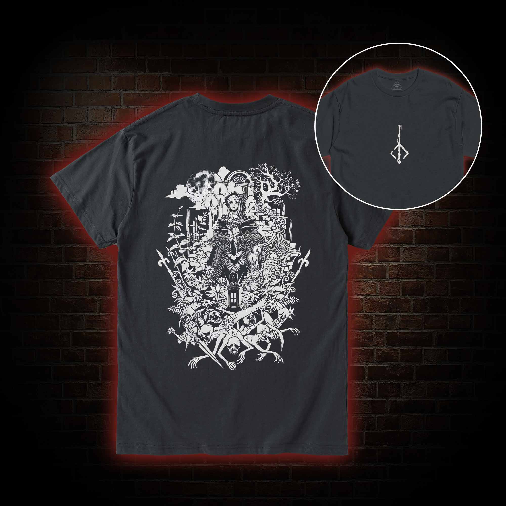 Hello Good Hunter Back Print T-Shirt