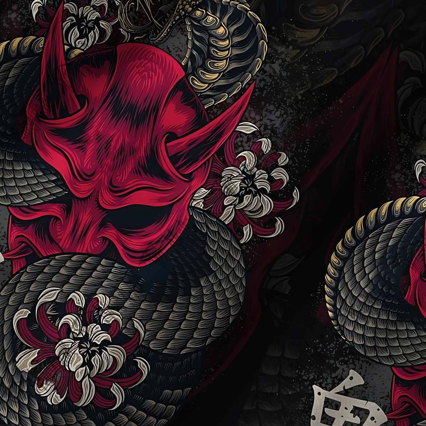 Samurai Mask Graphic Resort Set