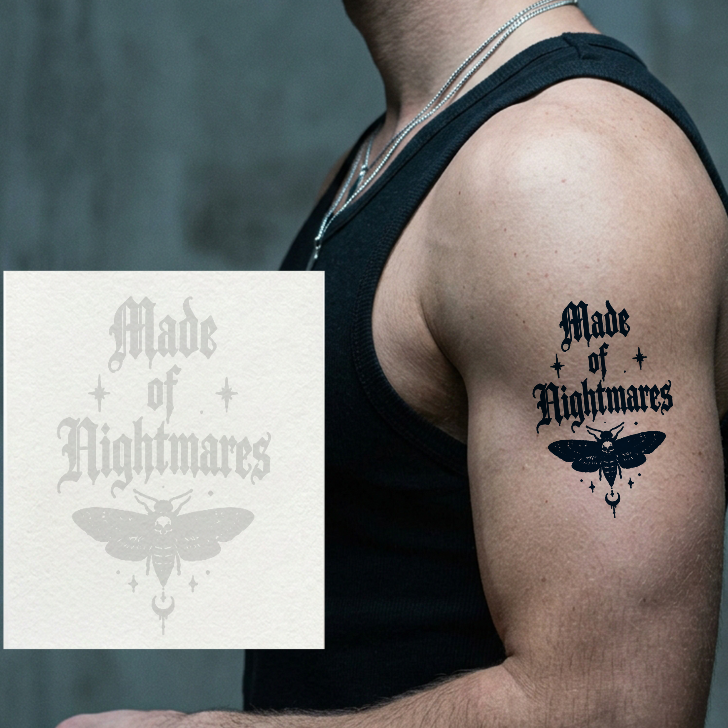 Made of Nightmares Temporary Tattoo