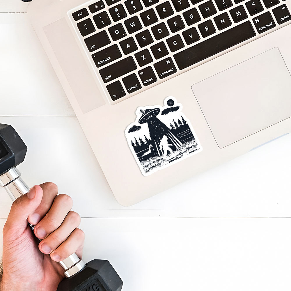 Bigfoot Sasquatch Alien UFO Loch Ness Monster Sticker