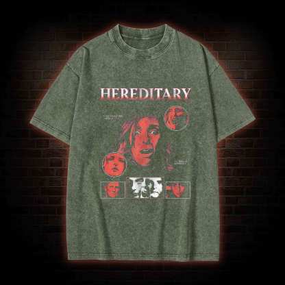 Evil Runs in Family Washed T-shirt