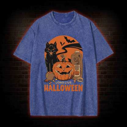 Long Live Halloween Washed T-shirt