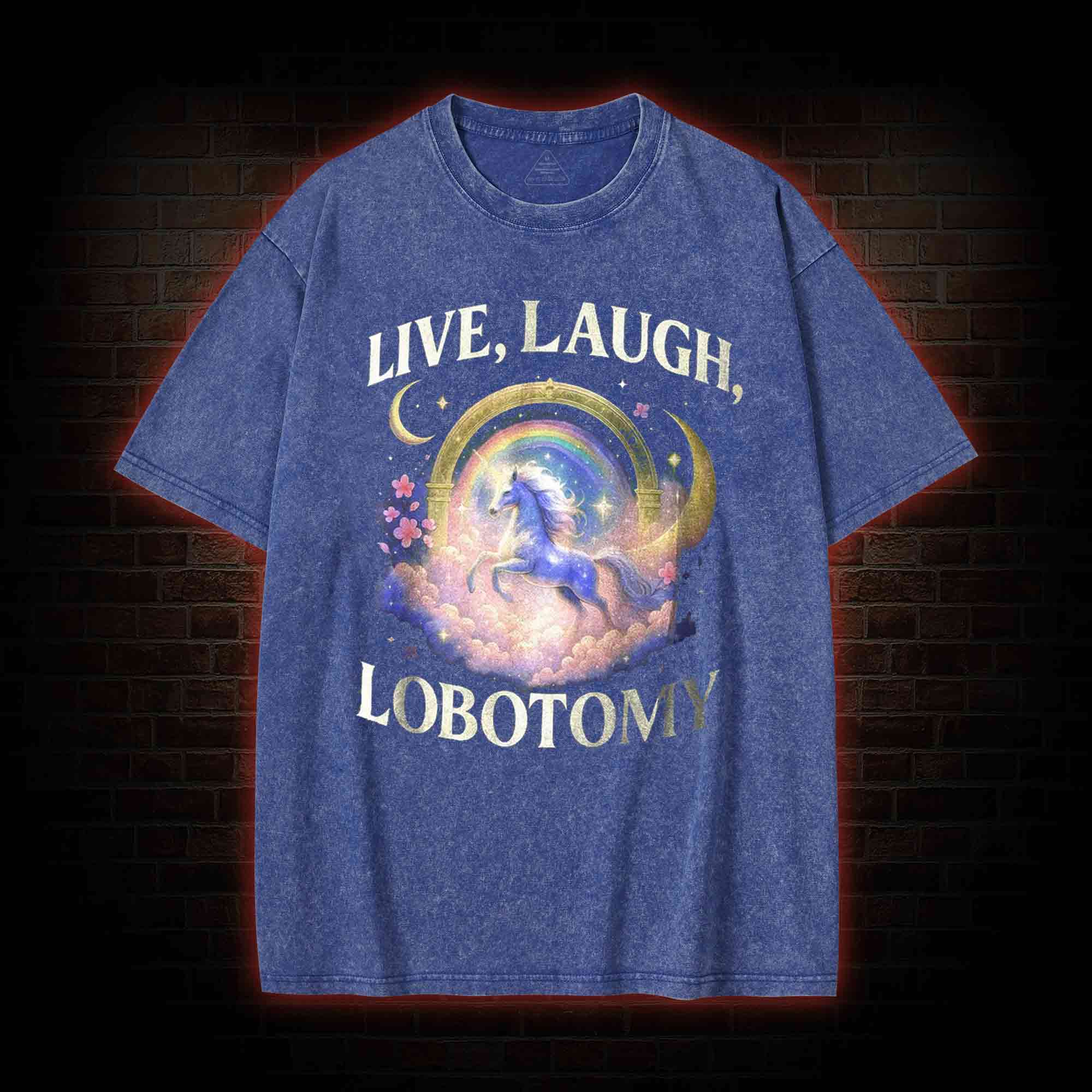 Live Laugh Lobotomy Washed T-shirt