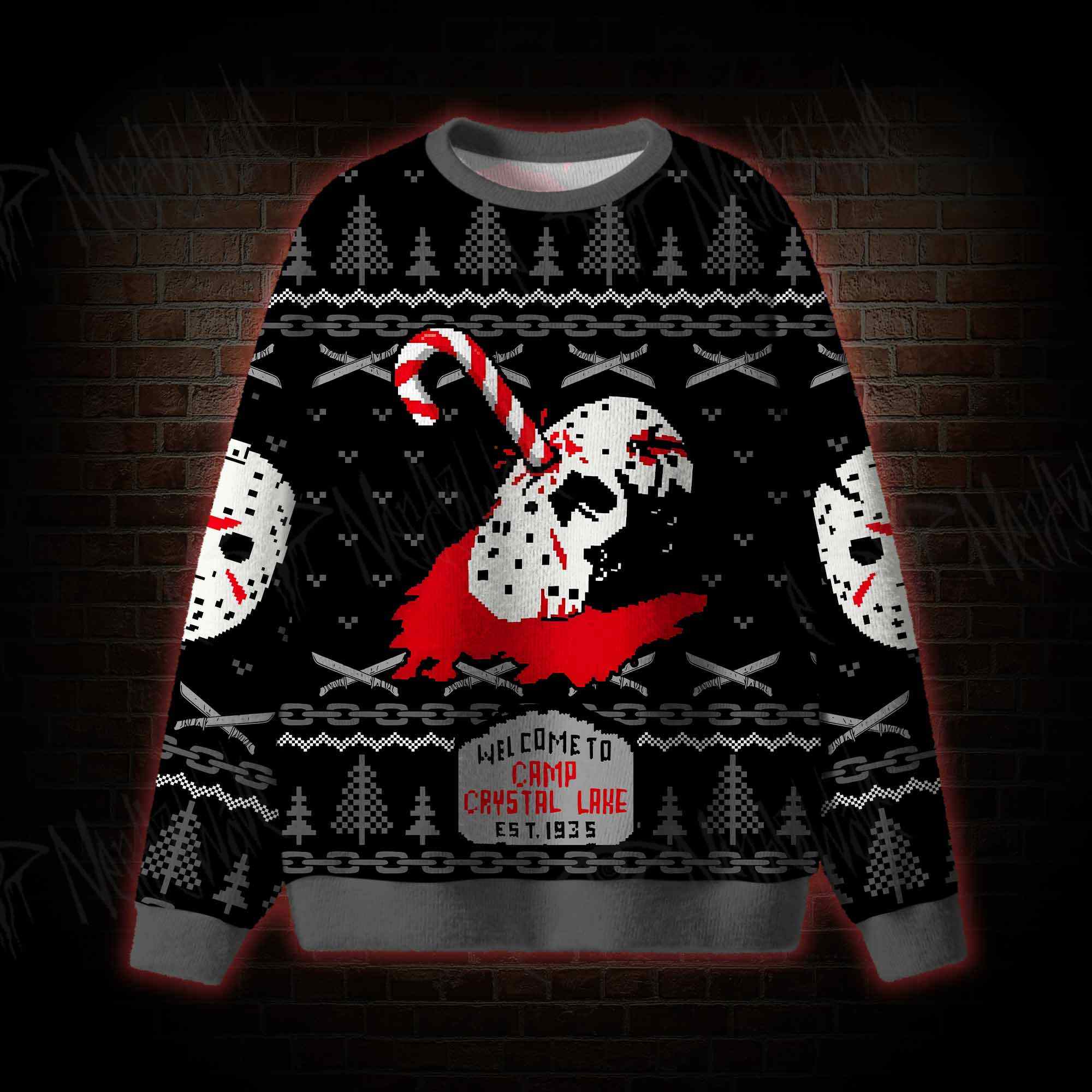 Welcome to Camp Crystal Lake Ugly Sweatshirts
