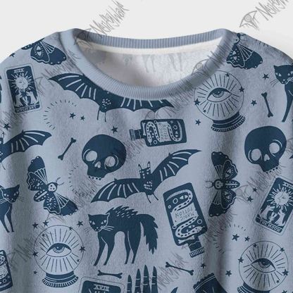 Mysterious Cats and Bats Cozy Pajama Sets